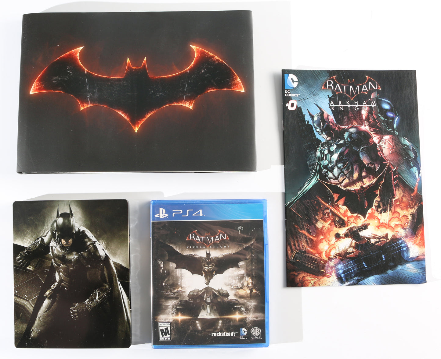 
                  
                    Batman: Arkham Knight Limited Edition PS4 Game Signed by Kevin Conroy, Troy Baker, Loren Lester, Tara Strong, Carlos Alazraqui, Grey DeLisle, Nolan North, Courtenay Taylor, & Keith Silverstein
                  
                
