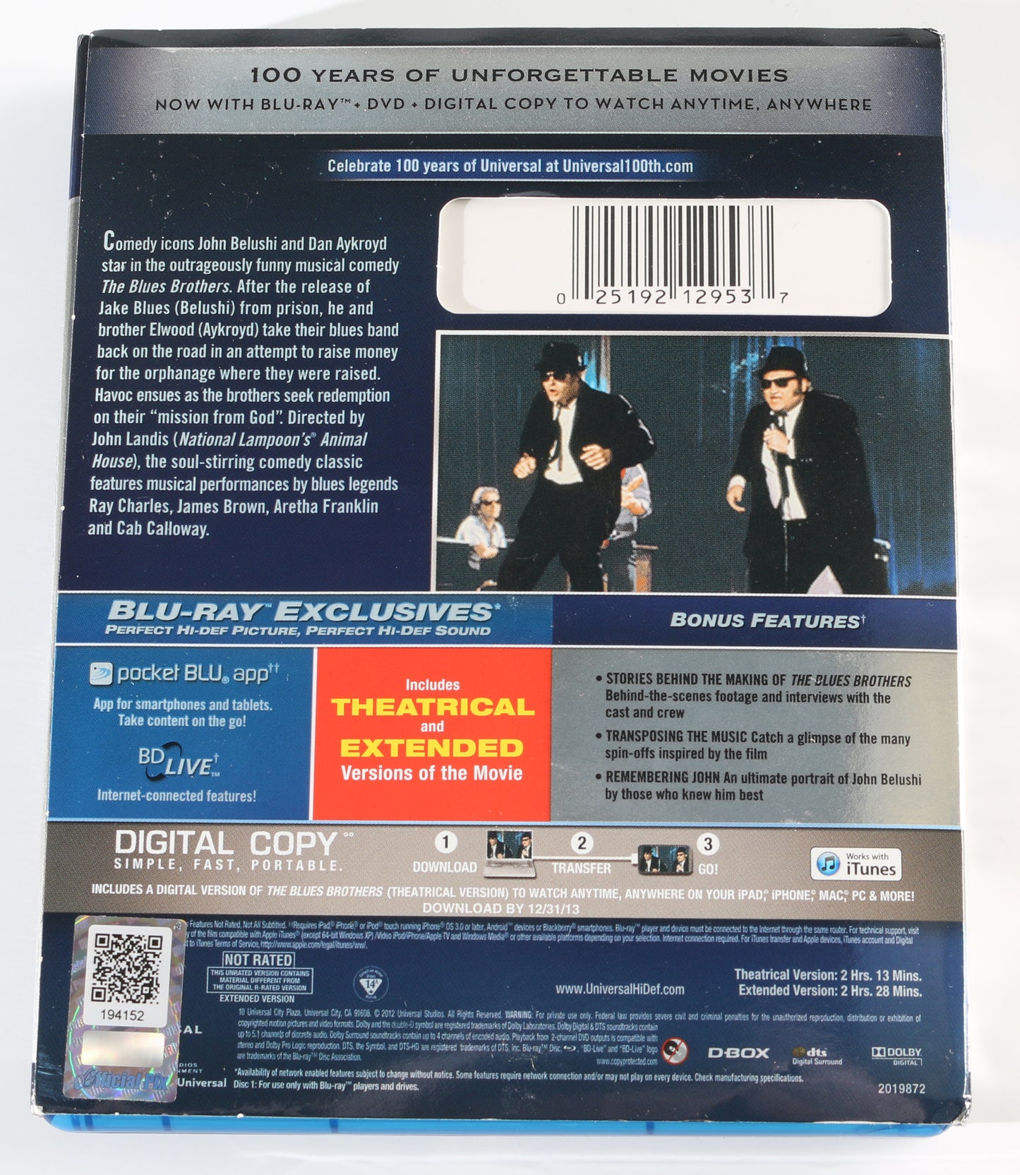
                  
                    Dan Aykroyd as Elwood J. Blues, Carrie Fisher as the Mystery Woman, & John Landis Director of The Blues Brothers Signed Blu-ray Cover
                  
                