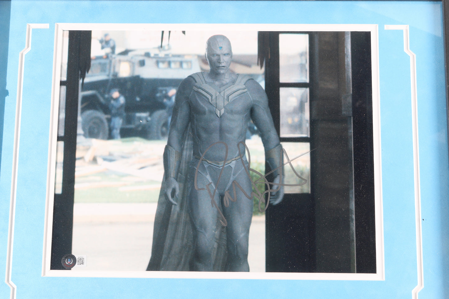 
                  
                    Paul Bettany as White Vision in WandaVision (Beckett) Framed Signed 11x14 Photo
                  
                