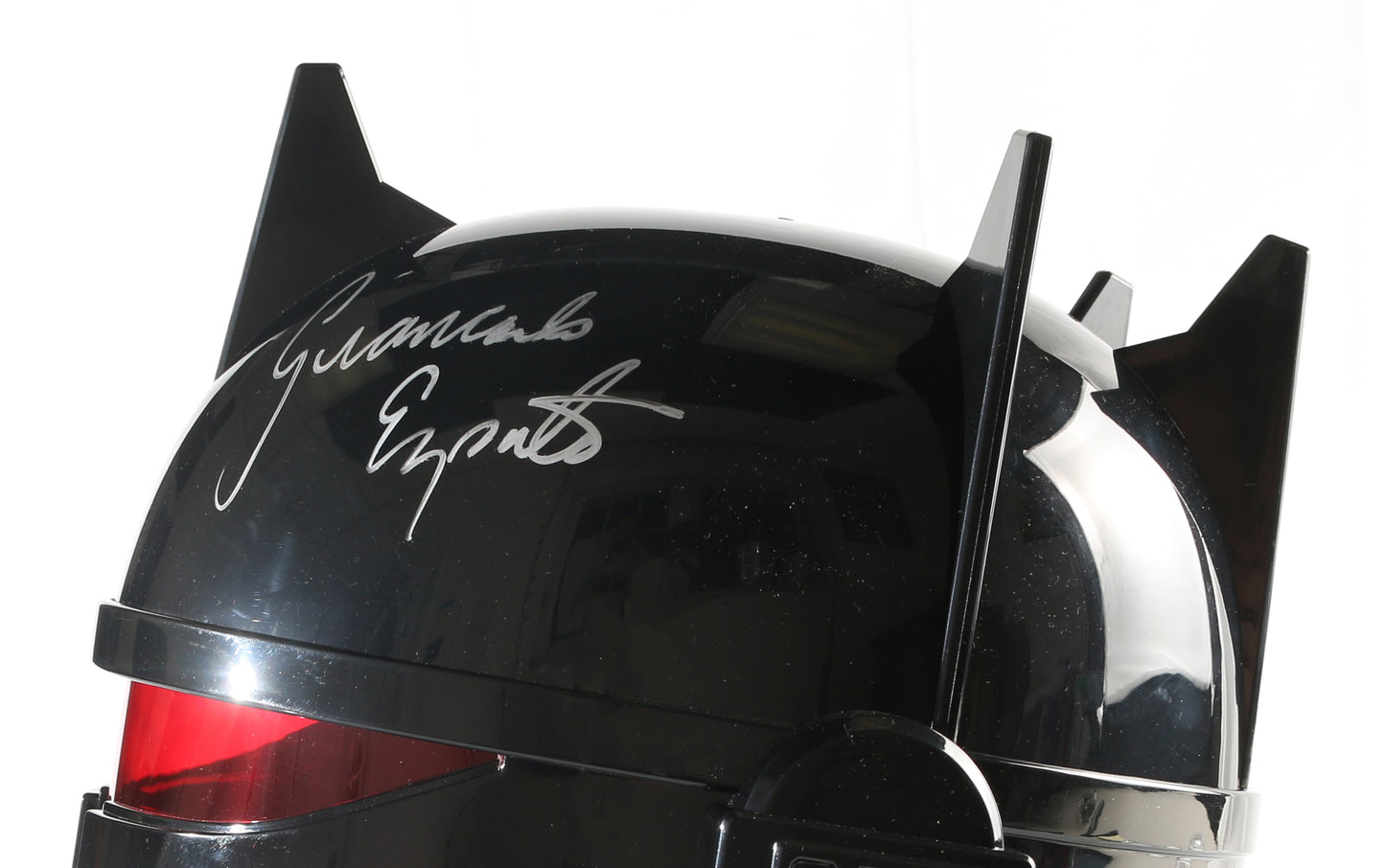 
                  
                    Moff Gideon from Star Wars: The Mandalorian Prop Replica Hasbro The Black Series Helmet Signed by Giancarlo Esposito
                  
                