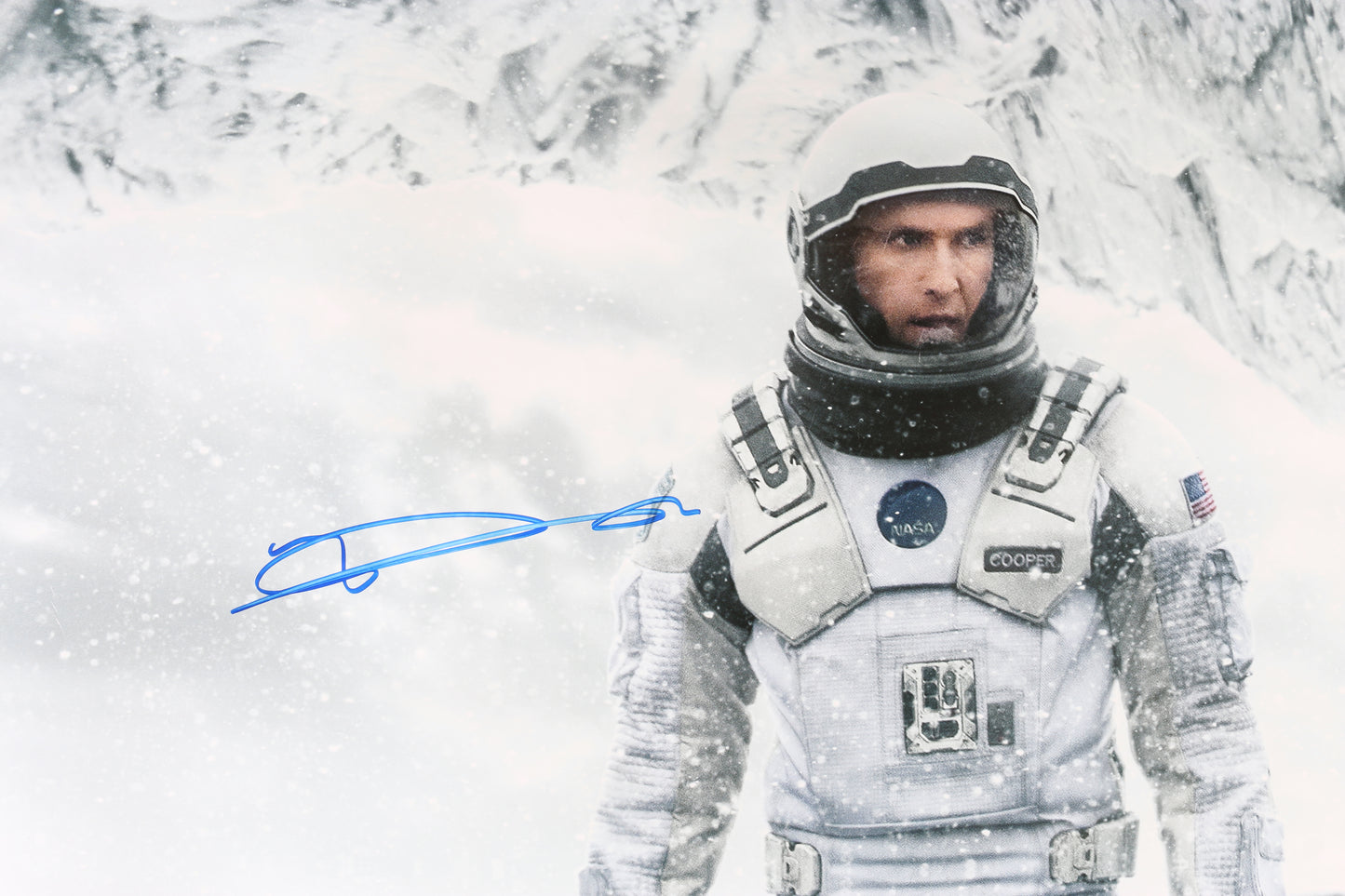 
                  
                    Matthew McConaughey as Cooper in Christopher Nolan's Interstellar Signed 27x40 Poster
                  
                