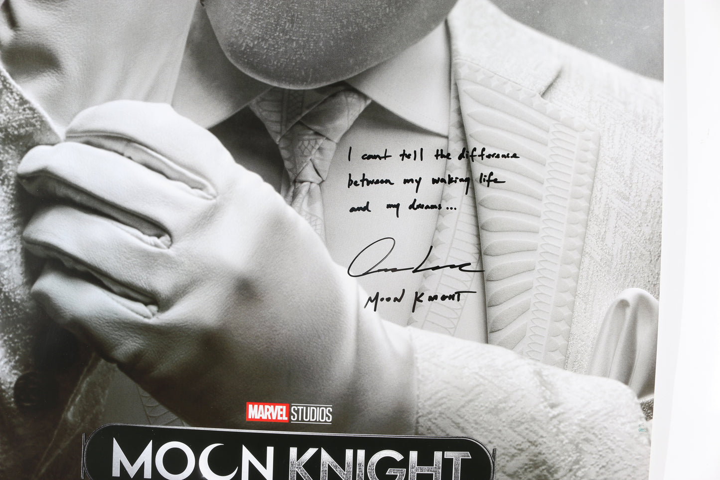 
                  
                    Oscar Isaac as Moon Knight in Moon Knight Signed 22x34 Poster with Character Name & Quote
                  
                