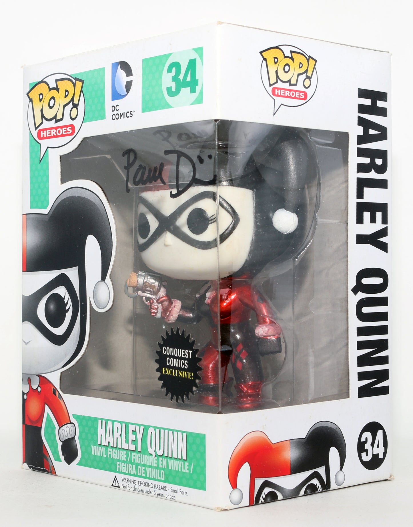 
                  
                    Paul Dini Creator of Harley Quinn in the DC Universe Conquest Comics Exclusive Signed Funko POP! #34
                  
                