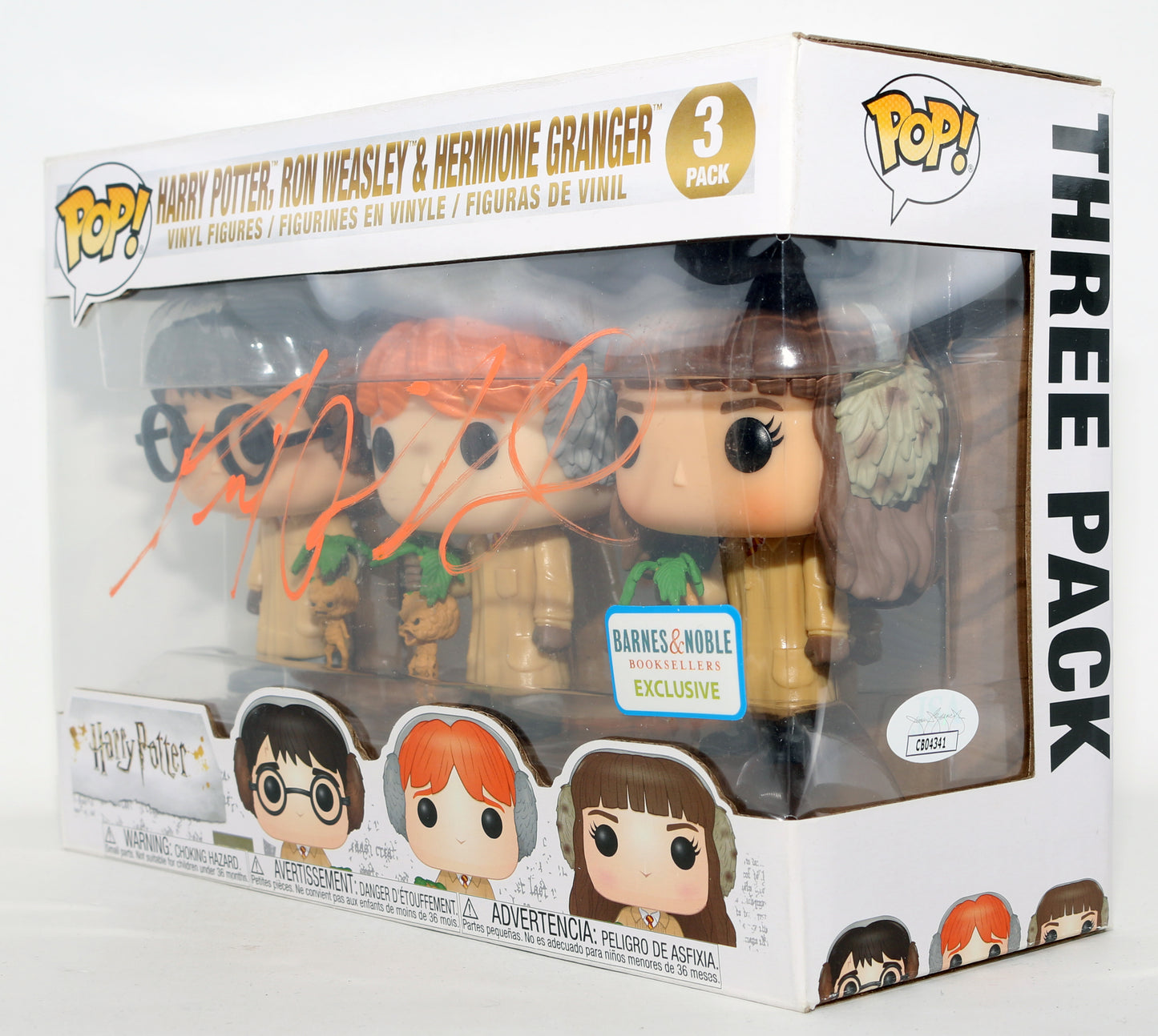 
                  
                    Daniel Radcliffe as Harry Potter in Harry Potter & the Chamber of Secrets Barnes & Noble Exclusive (JSA) Signed Funko POP! 3 Pack
                  
                