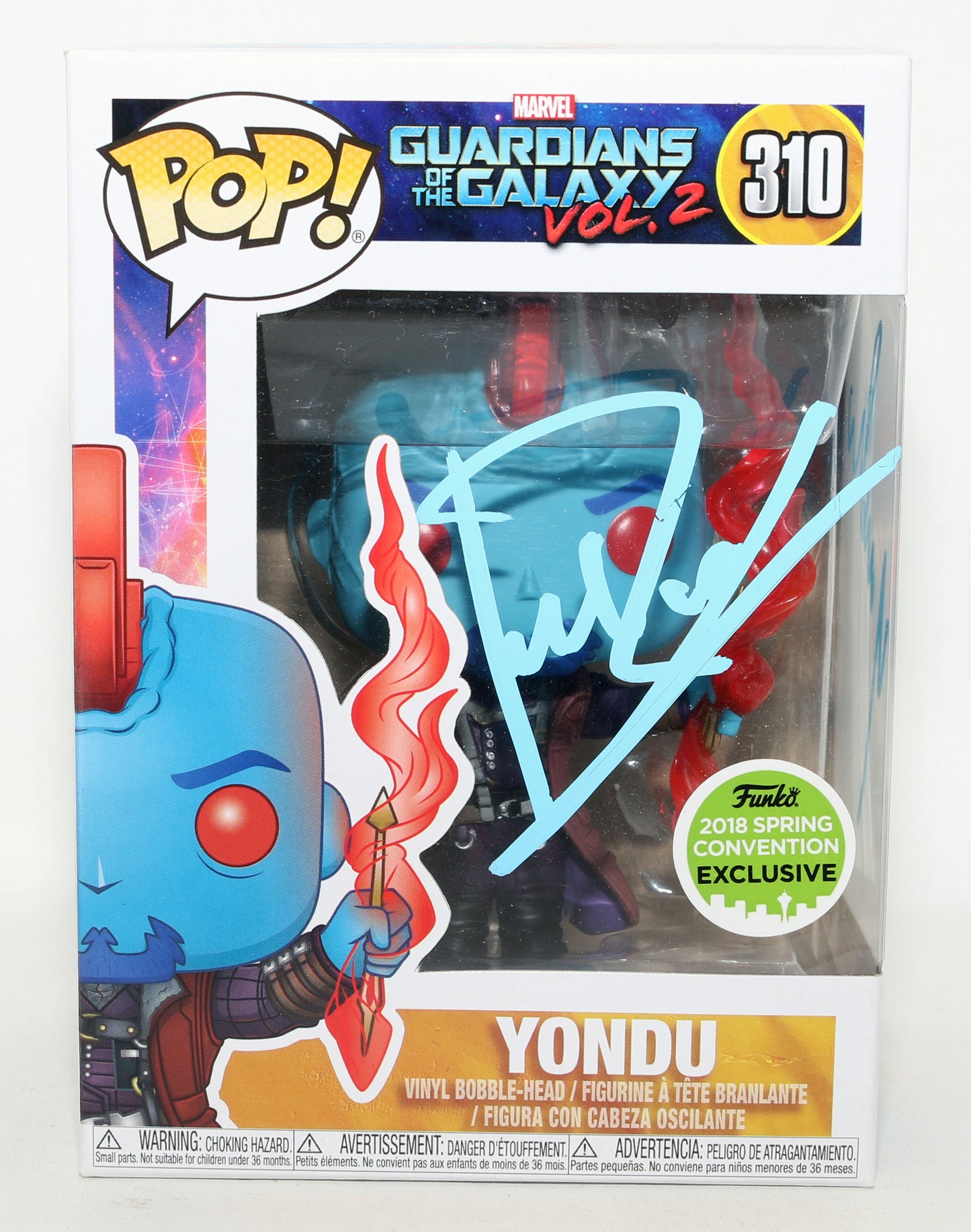 
                  
                    Michael Rooker as Yondu in Guardians of the Galaxy Vol. 2 2018 Spring Convention Exclusive Signed Funko POP! #310 with Character Name
                  
                