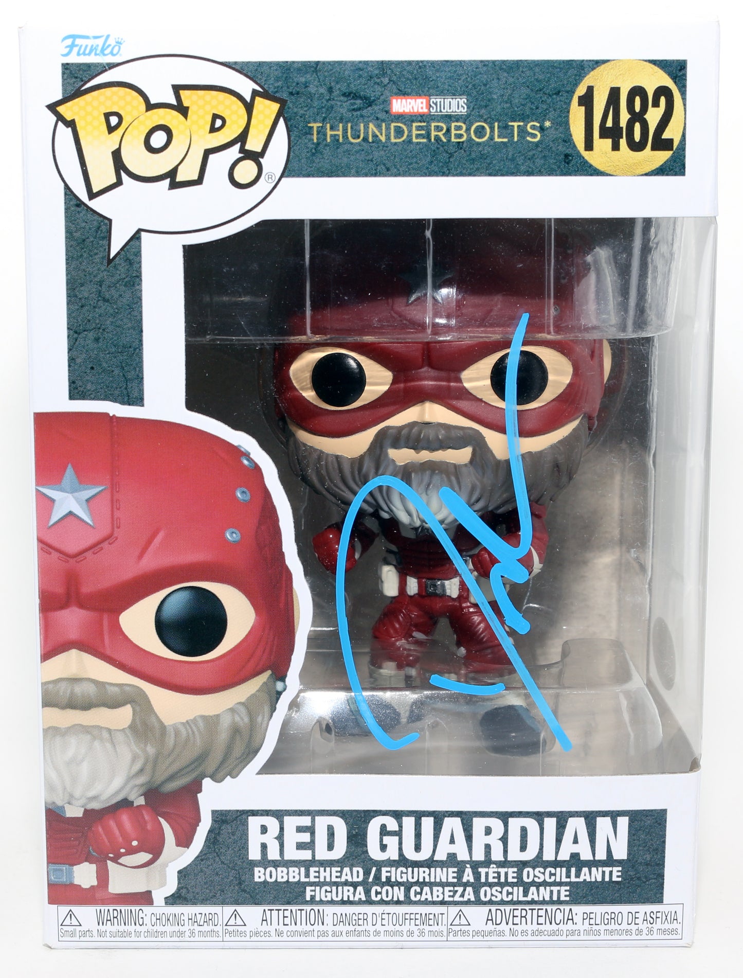 
                  
                    David Harbour as Alexei / Red Guardian in Thunderbolts* / The New Avengers (JSA) Signed Funko POP! #1482
                  
                