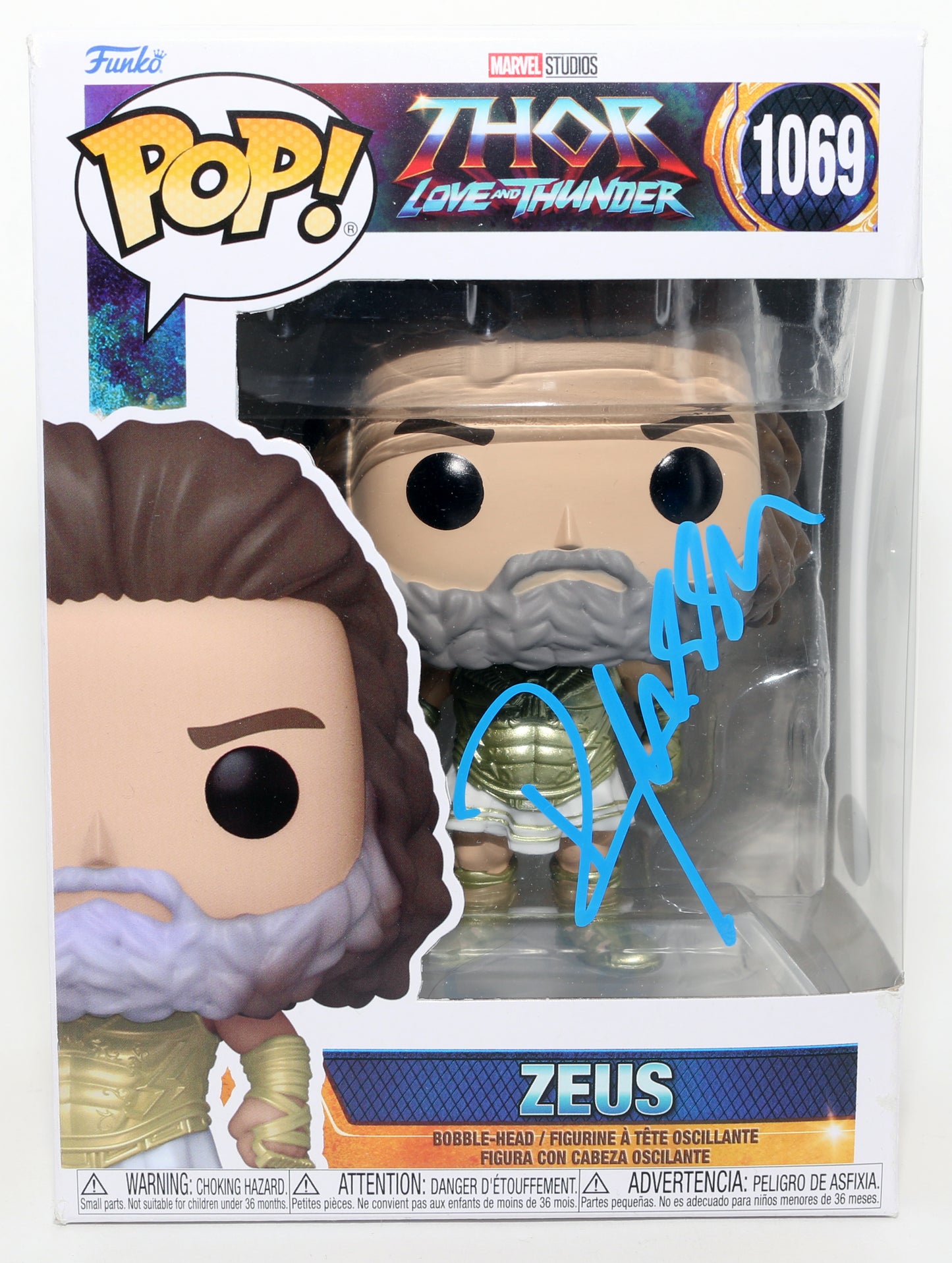 
                  
                    Russell Crowe as Zeus in Thor: Love & Thunder (JSA) Signed Funko POP! #1069
                  
                