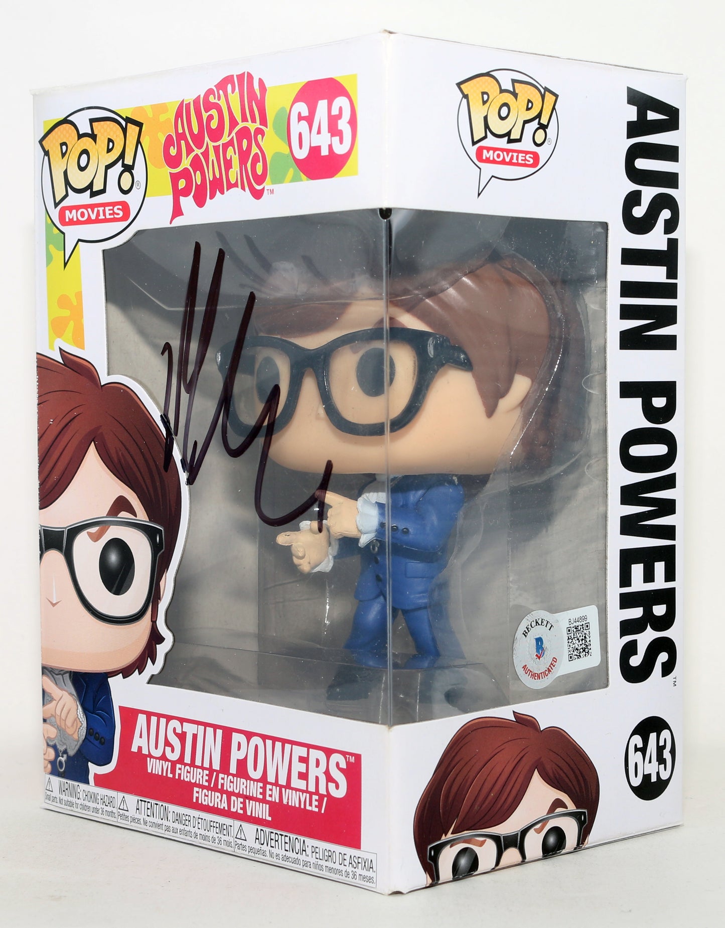 
                  
                    Mike Myers as Austin Powers in Austin Powers: International Man of Mystery (Beckett) Signed Funko POP! #643
                  
                