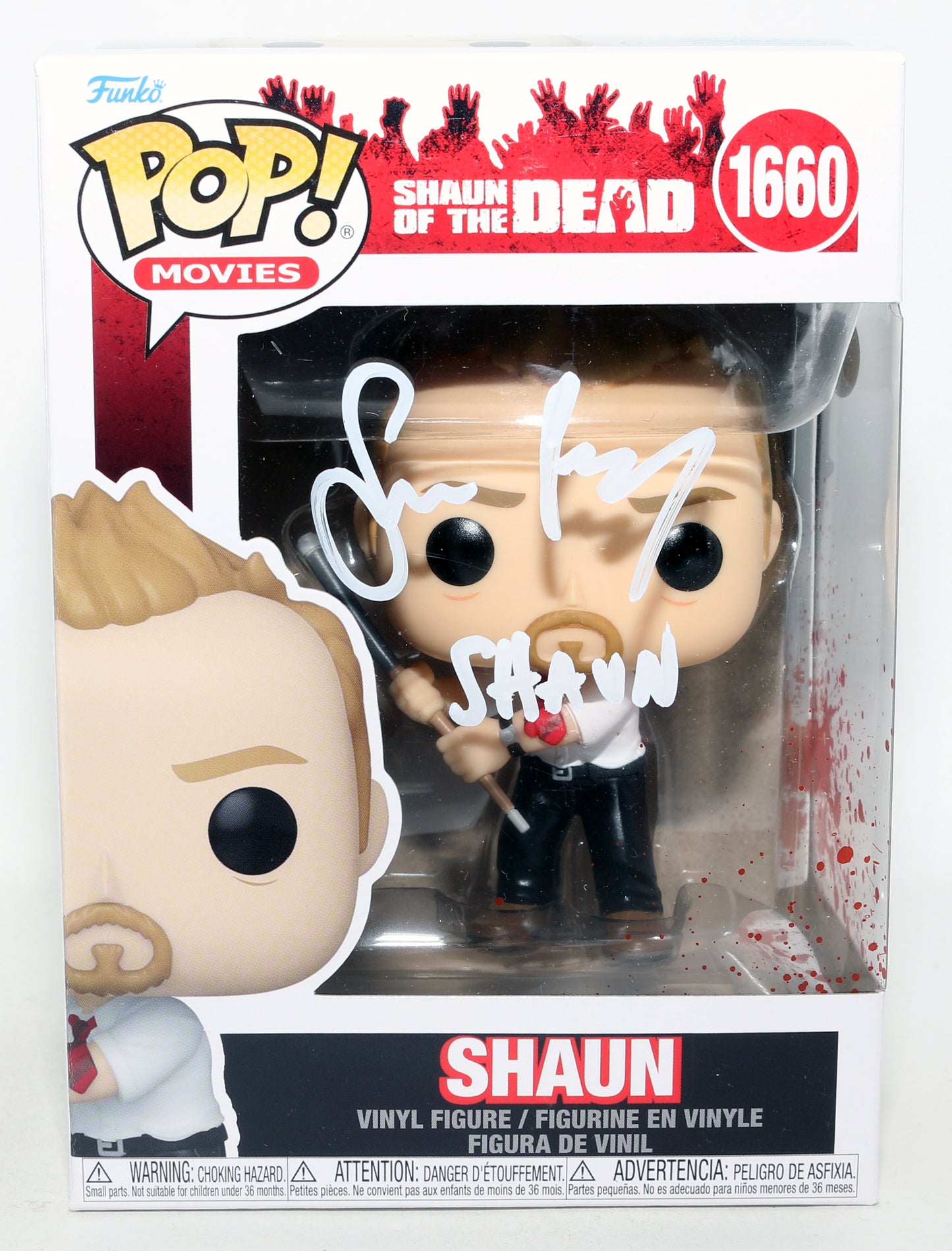
                  
                    Simon Pegg as Shaun in Shaun of the Dead (JSA) Signed Funko POP! #1660 with Character Name
                  
                