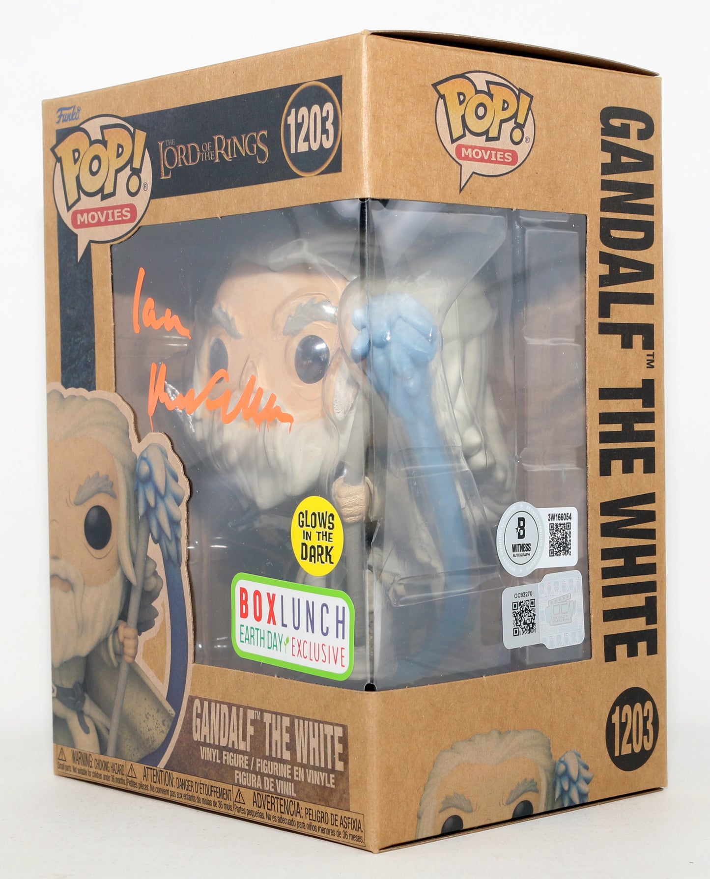 
                  
                    Ian McKellen as Gandalf the White in The Lord of the Rings: The Return of the King GITD Box Lunch Exclusive (Beckett) Signed Funko POP! #1203
                  
                