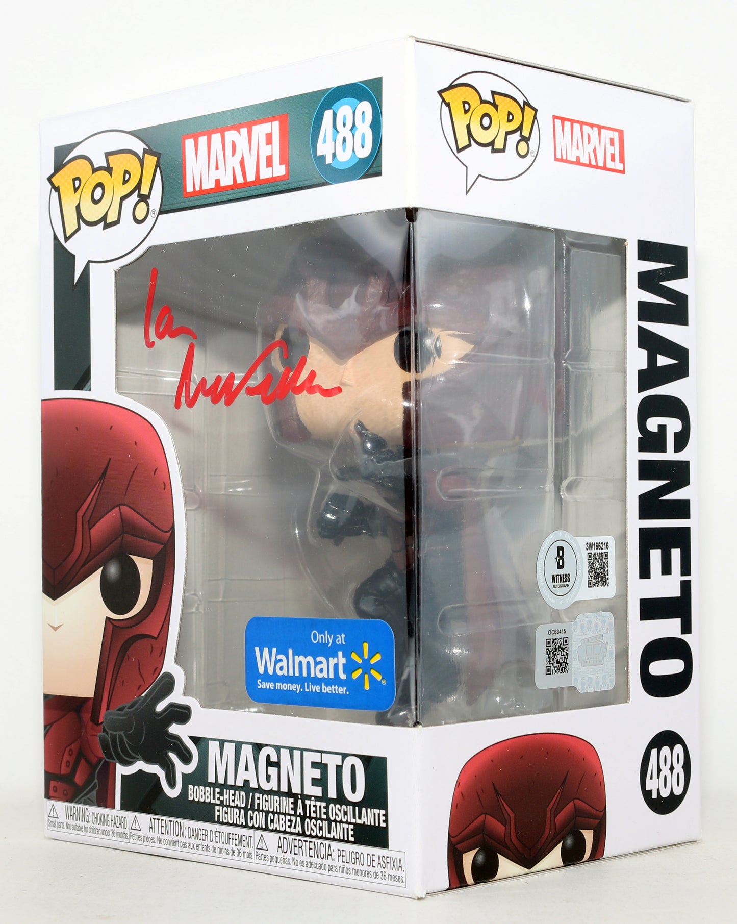 
                  
                    Ian McKellen as Magneto in X-Men Walmart Exclusive (Beckett) Signed Funko POP! #488
                  
                