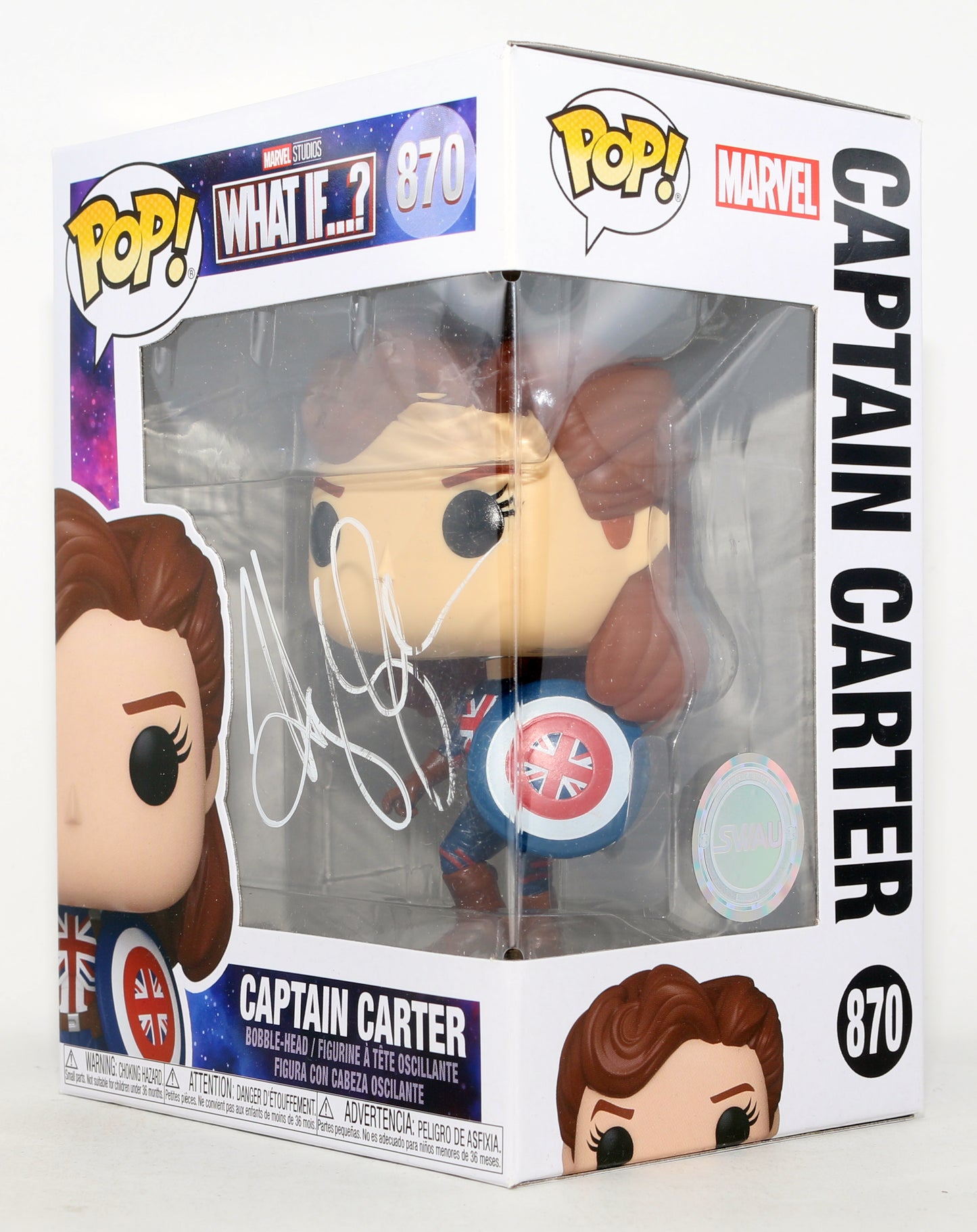 
                  
                    Hayley Atwell as Captain Carter in Marvel's What If...? (SWAU) Signed Funko POP! #870
                  
                