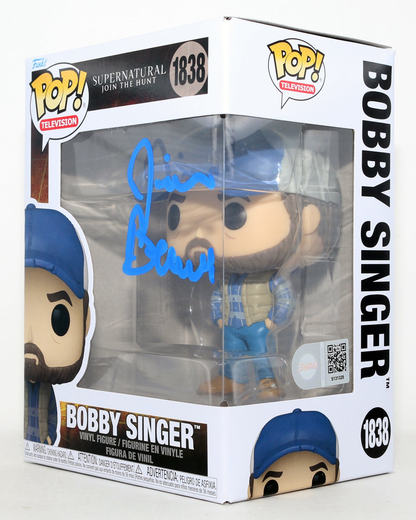 
                  
                    Jim Beaver as Bobby Singer in Supernatural (SWAU) Signed Funko POP! #1838
                  
                