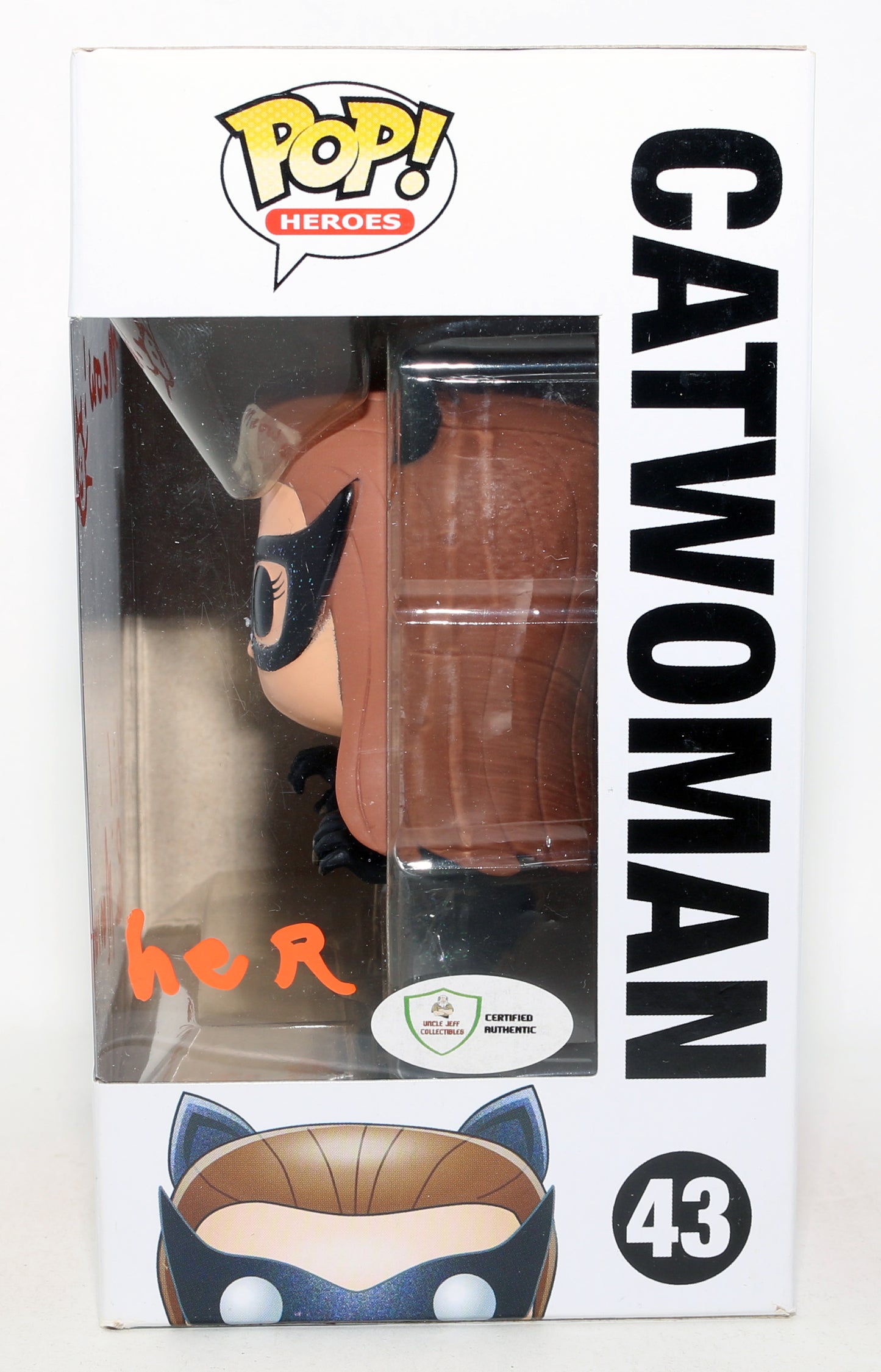 
                  
                    Lee Meriwether as Catwoman in Batman Signed Funko POP! #43 with Remark
                  
                
