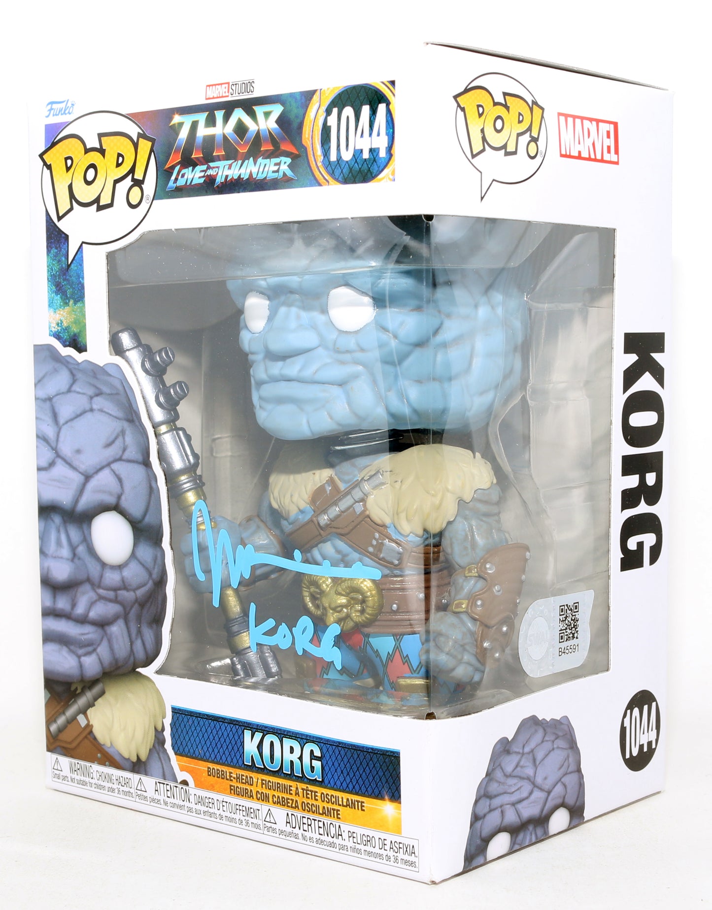 
                  
                    Taika Waititi as Korg in Thor: Love & Thunder (SWAU) Signed Funko POP! #1044 with Character Name
                  
                