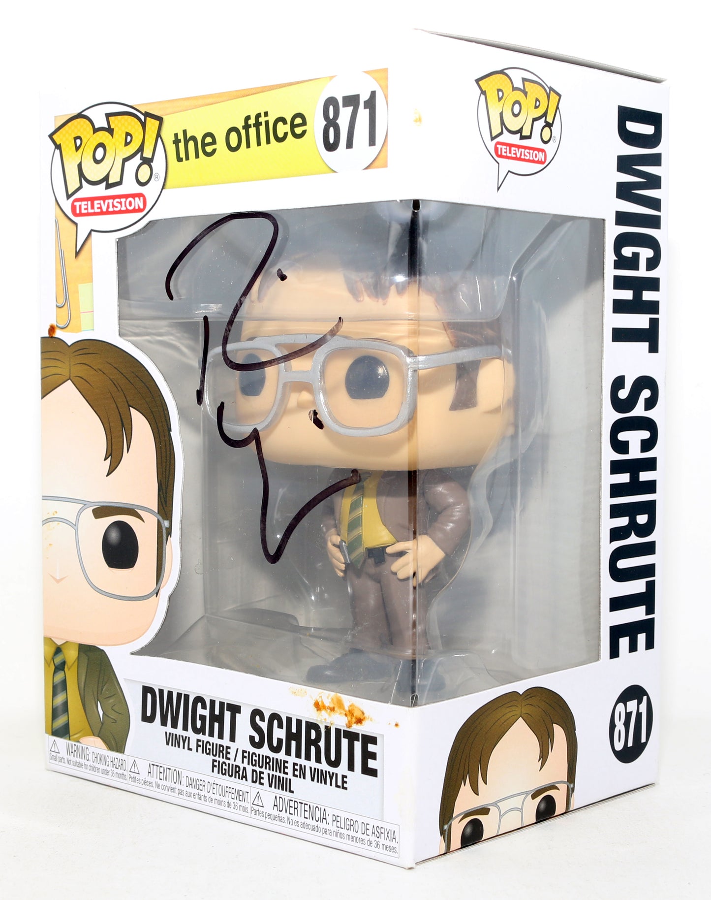 
                  
                    Rainn Wilson as Dwight Schrute in The Office Signed Funko POP! #871
                  
                
