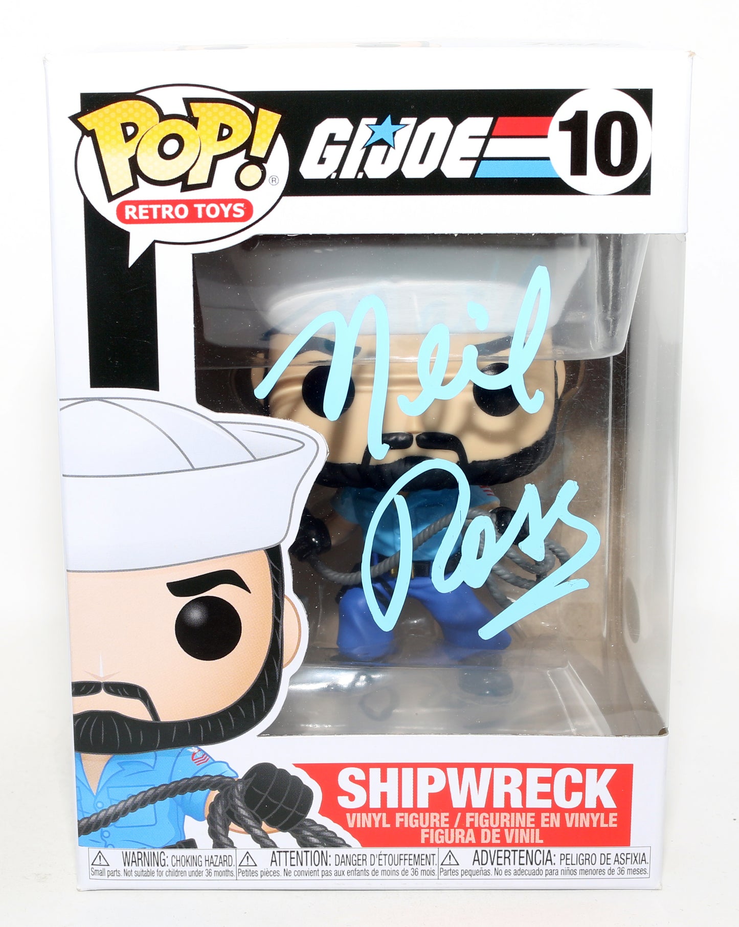 
                  
                    Neil Ross as Shipwreck in G.I. Joe: A Real American Hero (JSA) Signed Funko POP! #10
                  
                