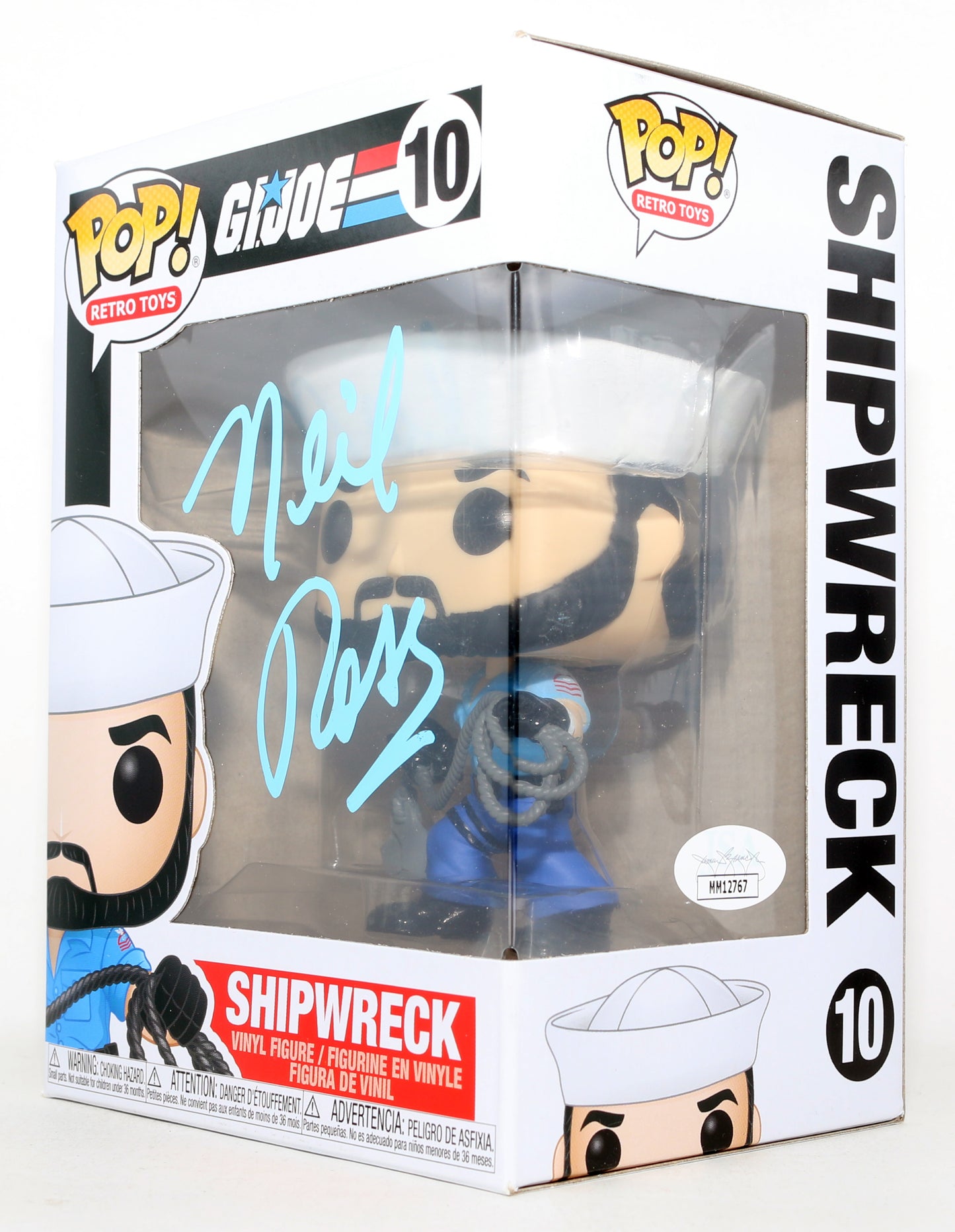 
                  
                    Neil Ross as Shipwreck in G.I. Joe: A Real American Hero (JSA) Signed Funko POP! #10
                  
                