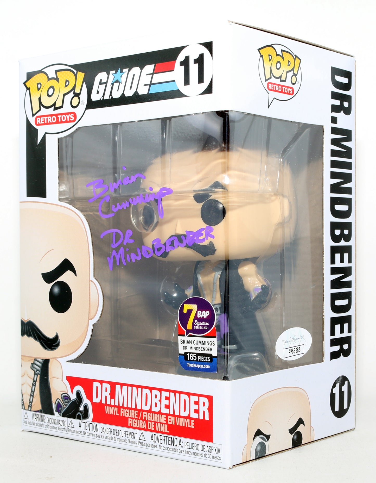 
                  
                    Brian Cummings as Dr. Mindbender in G.I. Joe: A Real American Hero BAP Signature Seires (JSA) Signed Funko POP! #10 with Character Name
                  
                