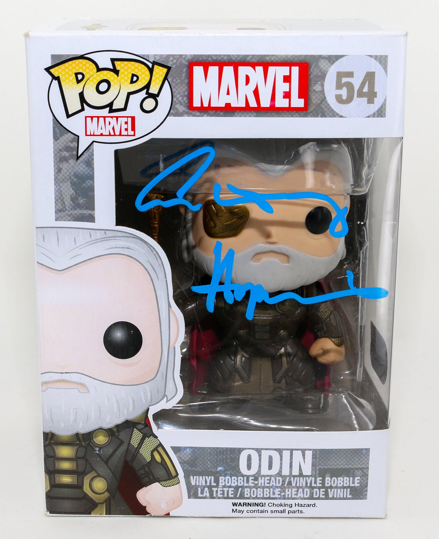 
                  
                    Anthony Hopkins as Odin in Thor (SWAU) Signed Funko POP! #54
                  
                