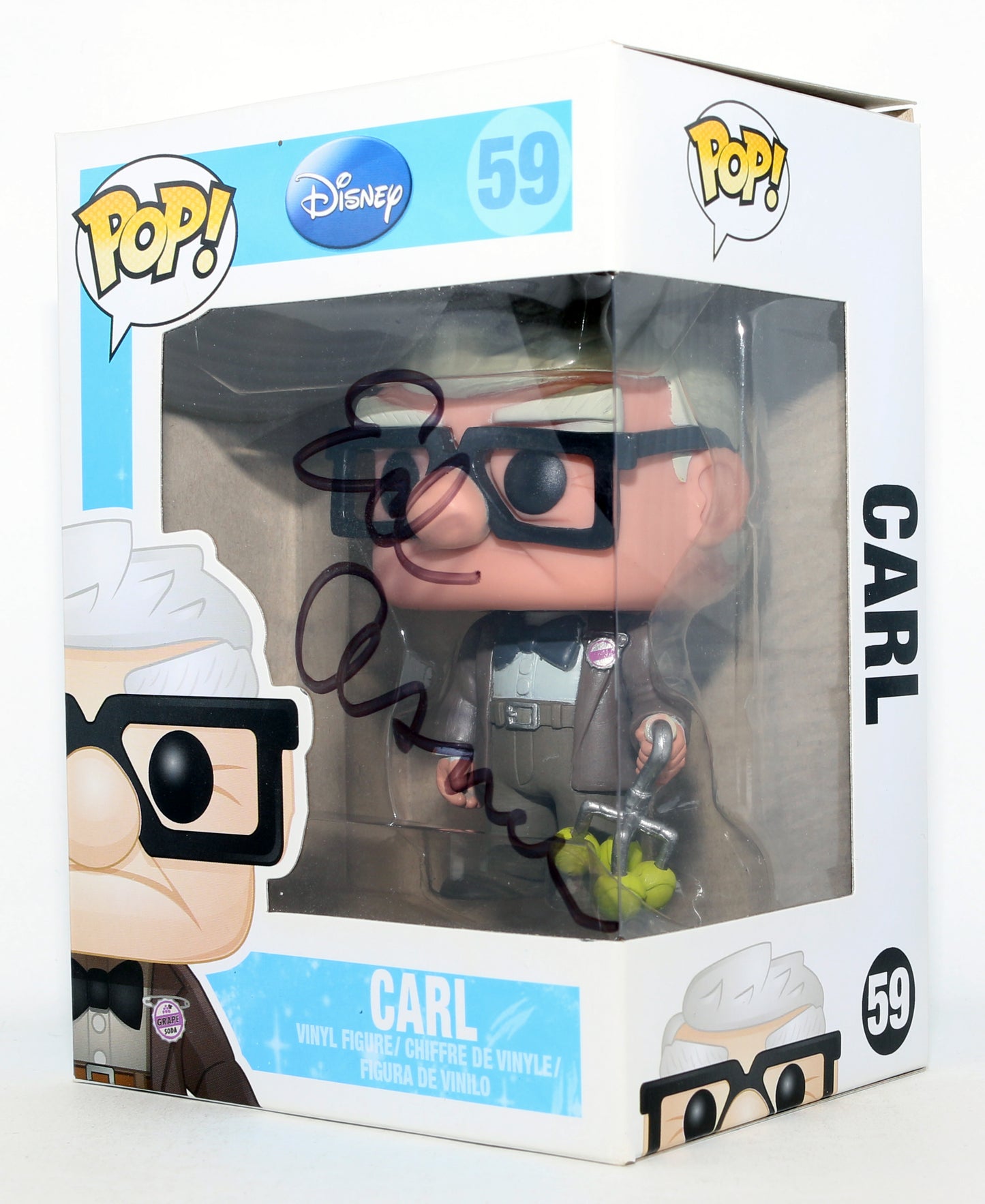 
                  
                    Ed Asner as Carl Fredricksen in Disney Pixar's Up Signed Funko POP! #59
                  
                