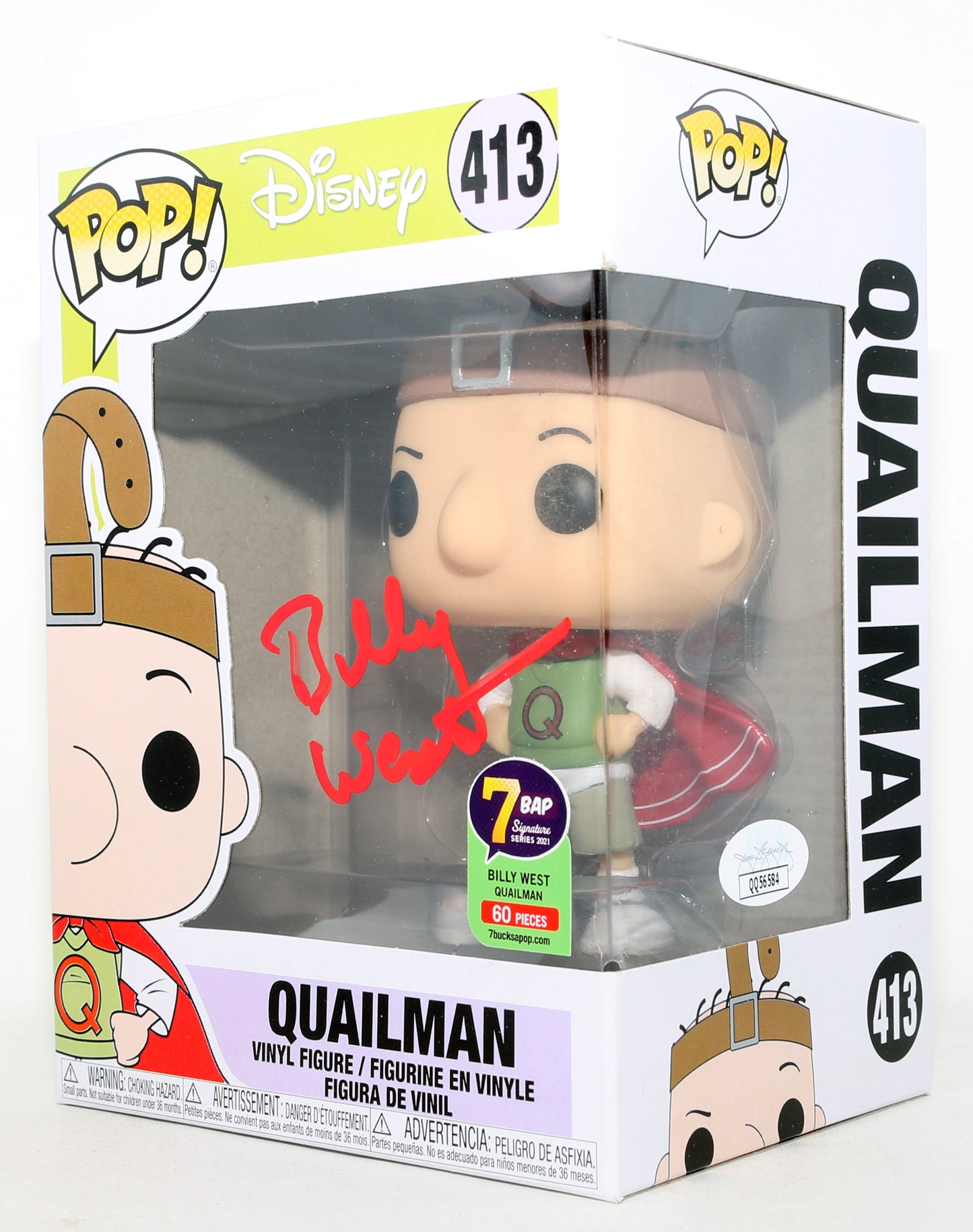 
                  
                    Billy West as Doug / Quailman in Doug 7BAP Signature Series 2021 Limited to 60 Pieces (JSA) Signed Funko POP! #413
                  
                