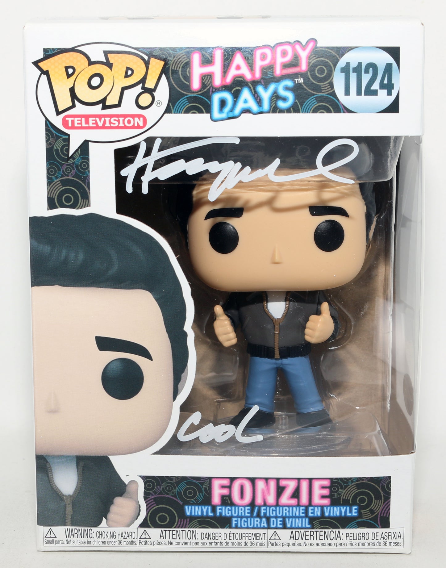 
                  
                    Henry Winkler as Fonzie in Happy Days (JSA) Signed Funko POP! #1124 with Quote
                  
                