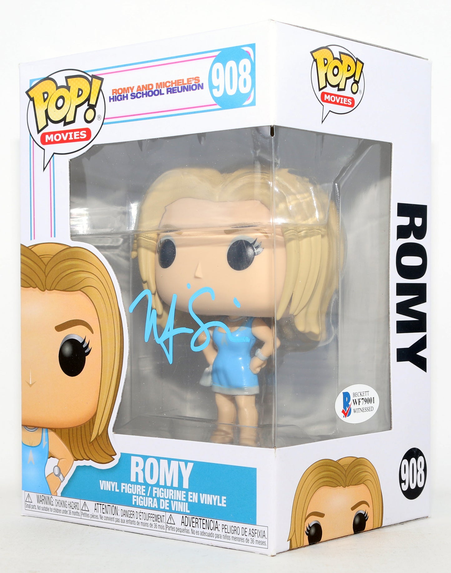 
                  
                    Mira Sorvino as Romy White in Romy & Michele's High School Reunion (Beckett) Signed Funko POP! #908
                  
                