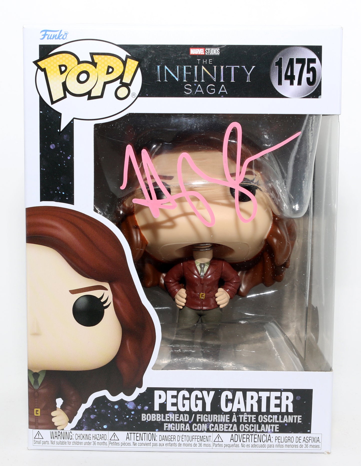 
                  
                    Hayley Atwell as Peggy Carter in The Infinity Saga (Beckett) Signed Funko POP! #1475
                  
                