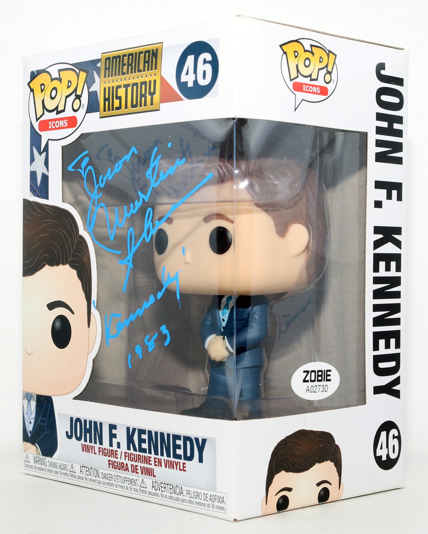 
                  
                    Martin Sheen as John F. Kennedy in Kennedy Signed Funko POP! #46 with Character Name
                  
                