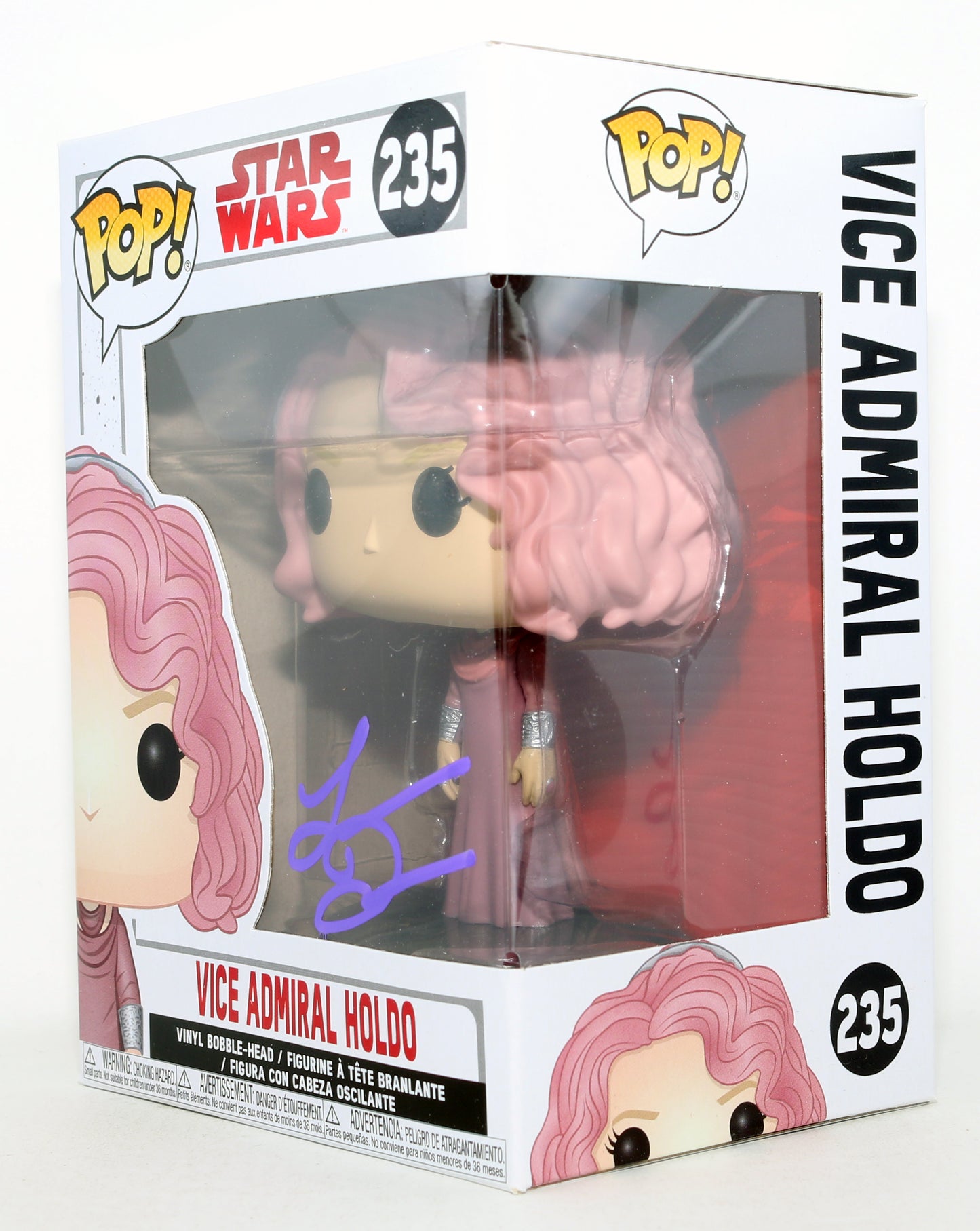 
                  
                    Laura Dern as Vice Admiral Holdo in Star Wars: The Last Jedi Signed Funko POP! #235
                  
                