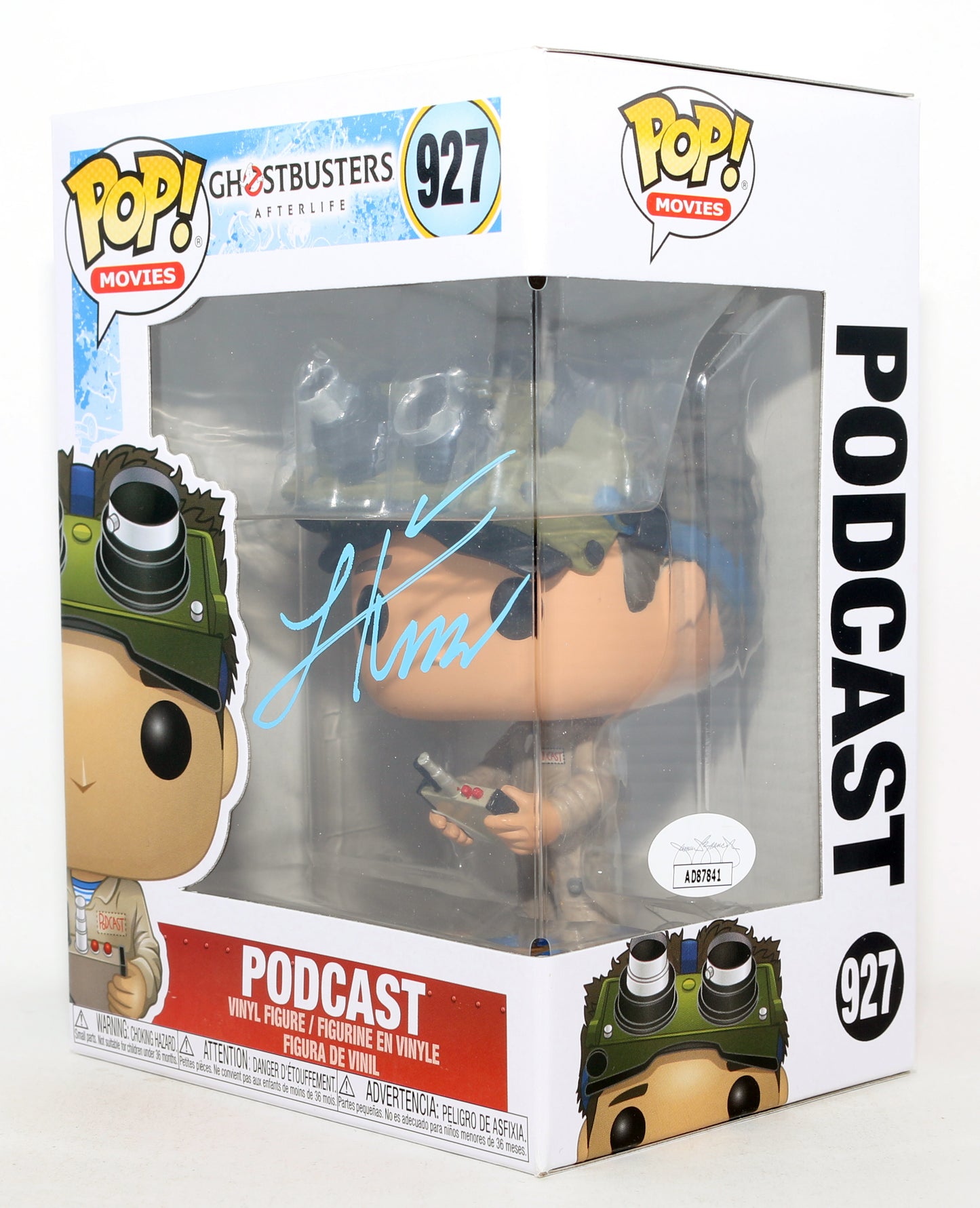 
                  
                    Logan Kim as Podcast in Ghostbusters: Afterlife (JSA) Signed Funko POP! #927
                  
                