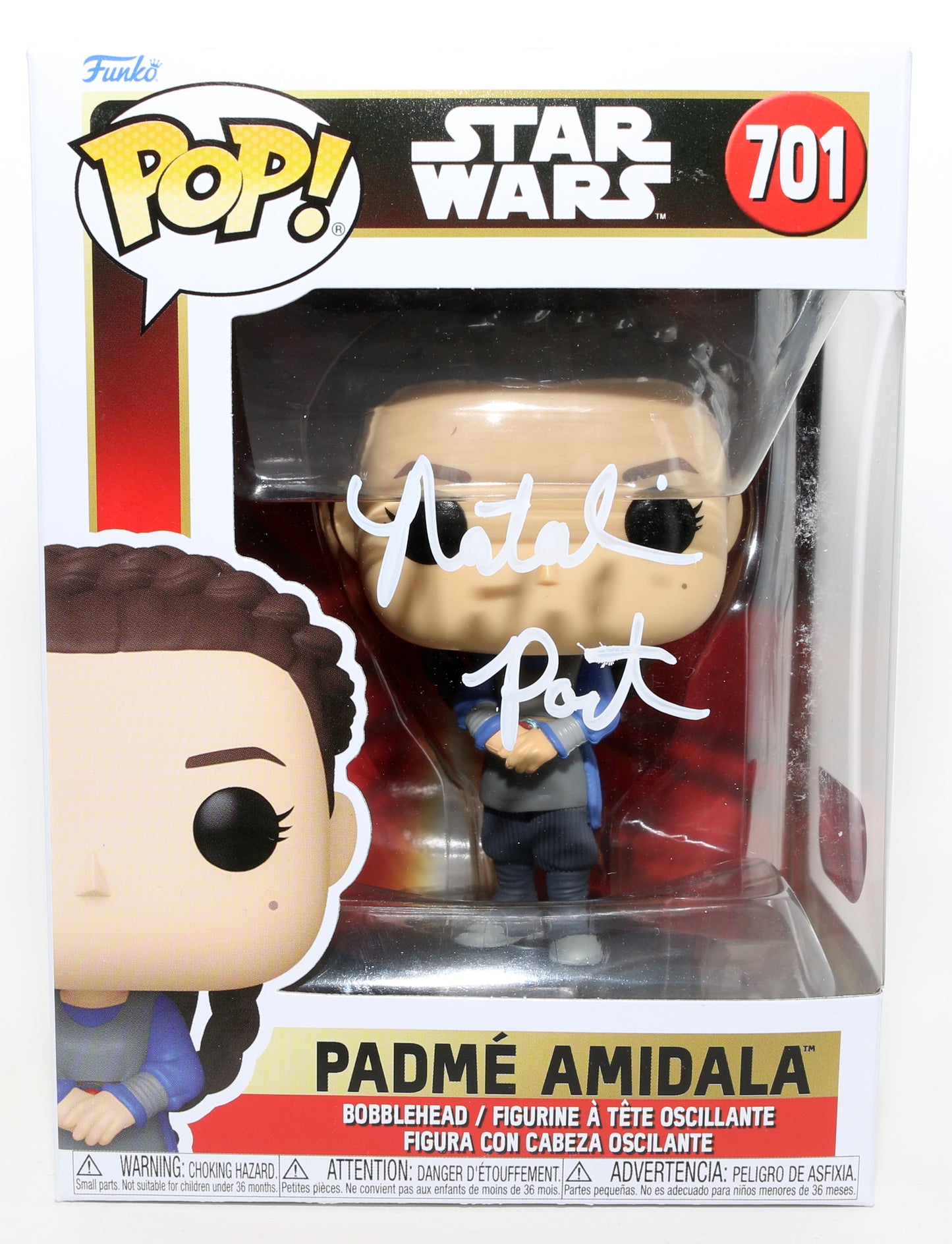 
                  
                    Natalie Portman as Padmé Amidala in Star Wars Episode I: The Phantom Menace (SWAU) Signed Funko POP! #701
                  
                