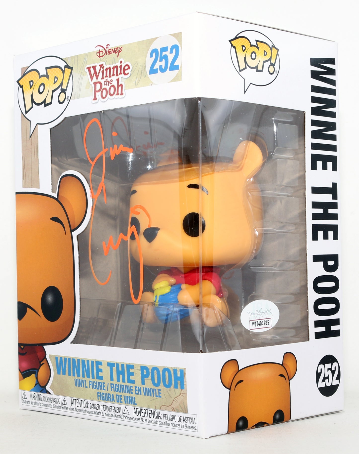 
                  
                    Jim Cummings as Winnie the Pooh in Winnie the Pooh (JSA) Signed Funko POP! #252
                  
                