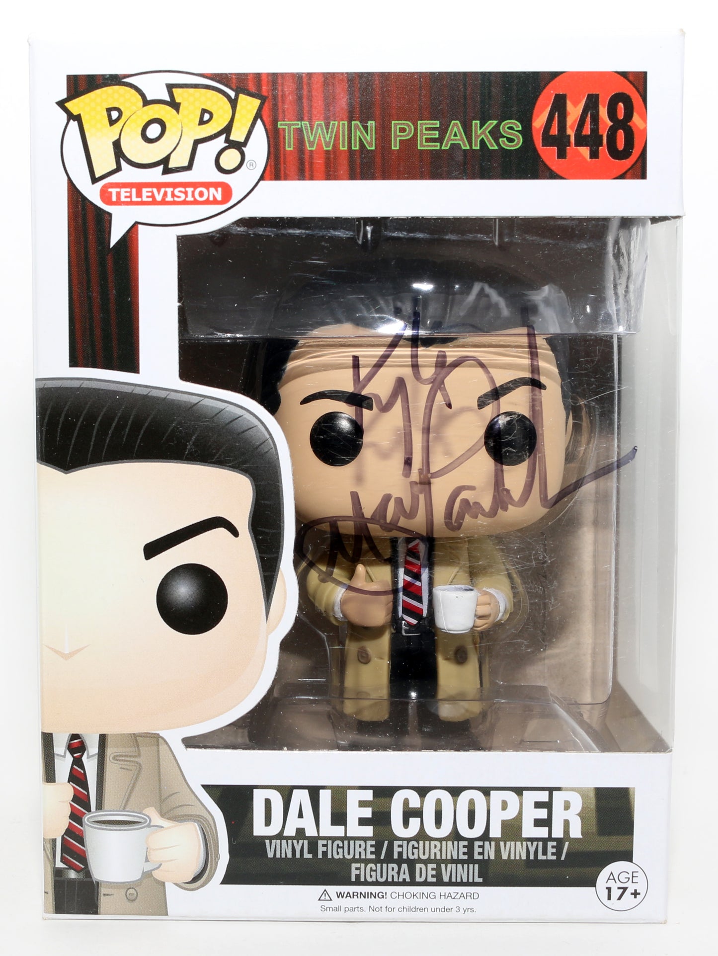 
                  
                    Kyle MacLachlan as Dale Cooper in Twin Peaks Signed Funko POP! #448
                  
                