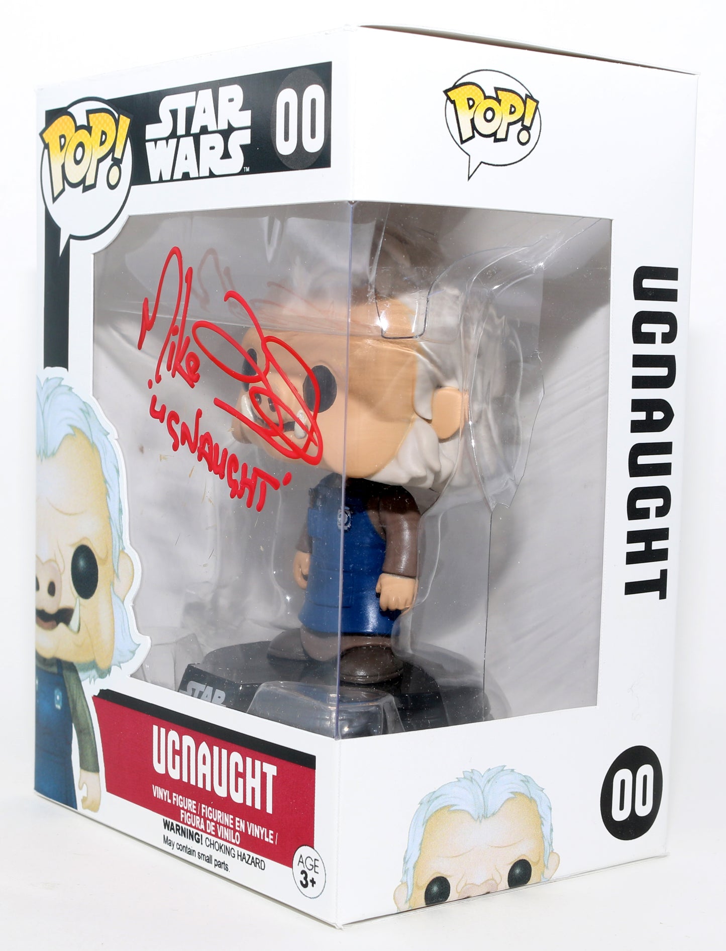 
                  
                    Mike Edmonds as Ugnaughts in Star Wars: The Empire Strikes Back Signed Custom Funko POP! #00 with Character Name
                  
                