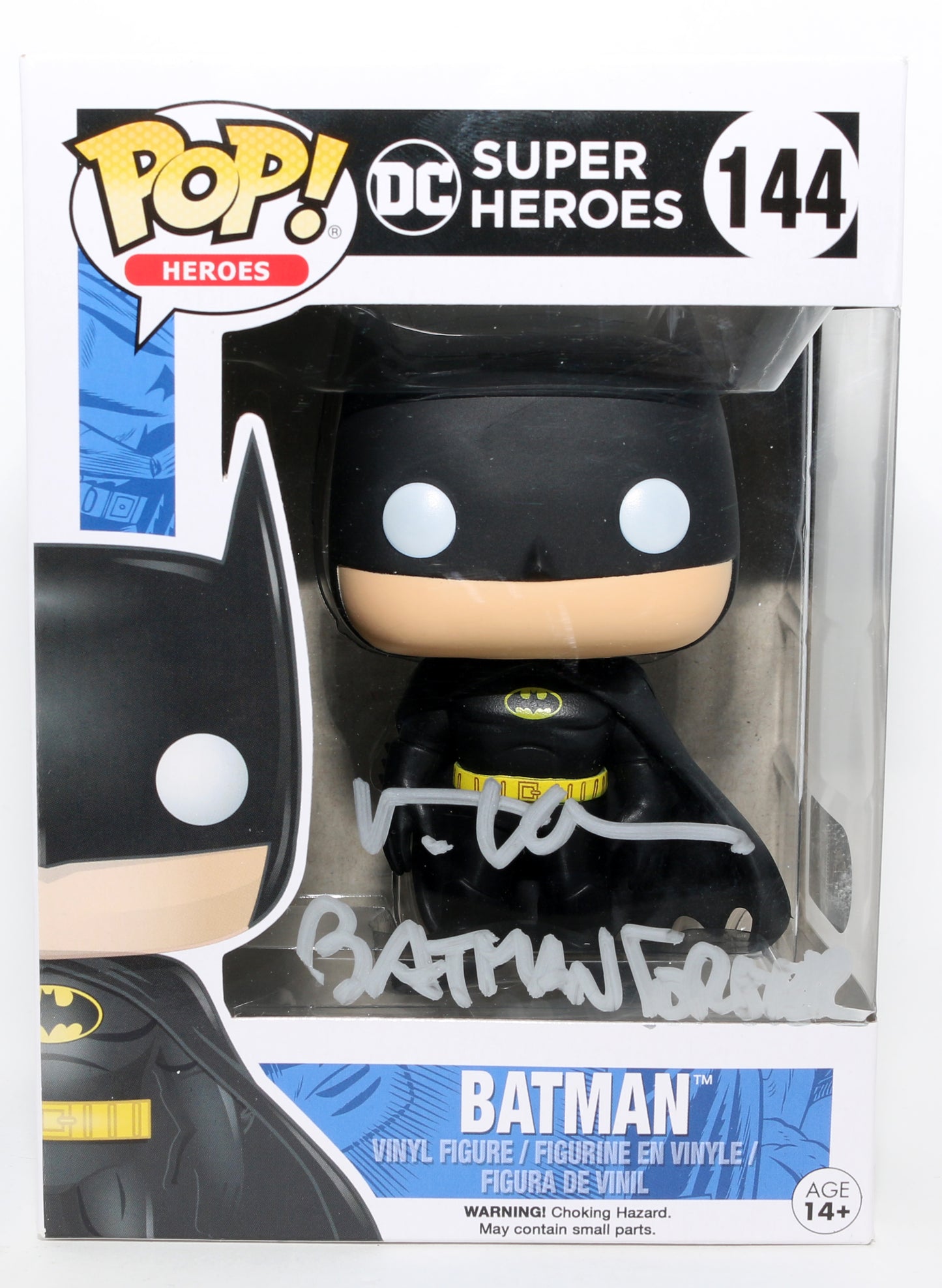 
                  
                    Val Kilmer as Batman in Batman Forever (SWAU) Signed Funko POP! #144 with Character Name & Movie Title
                  
                