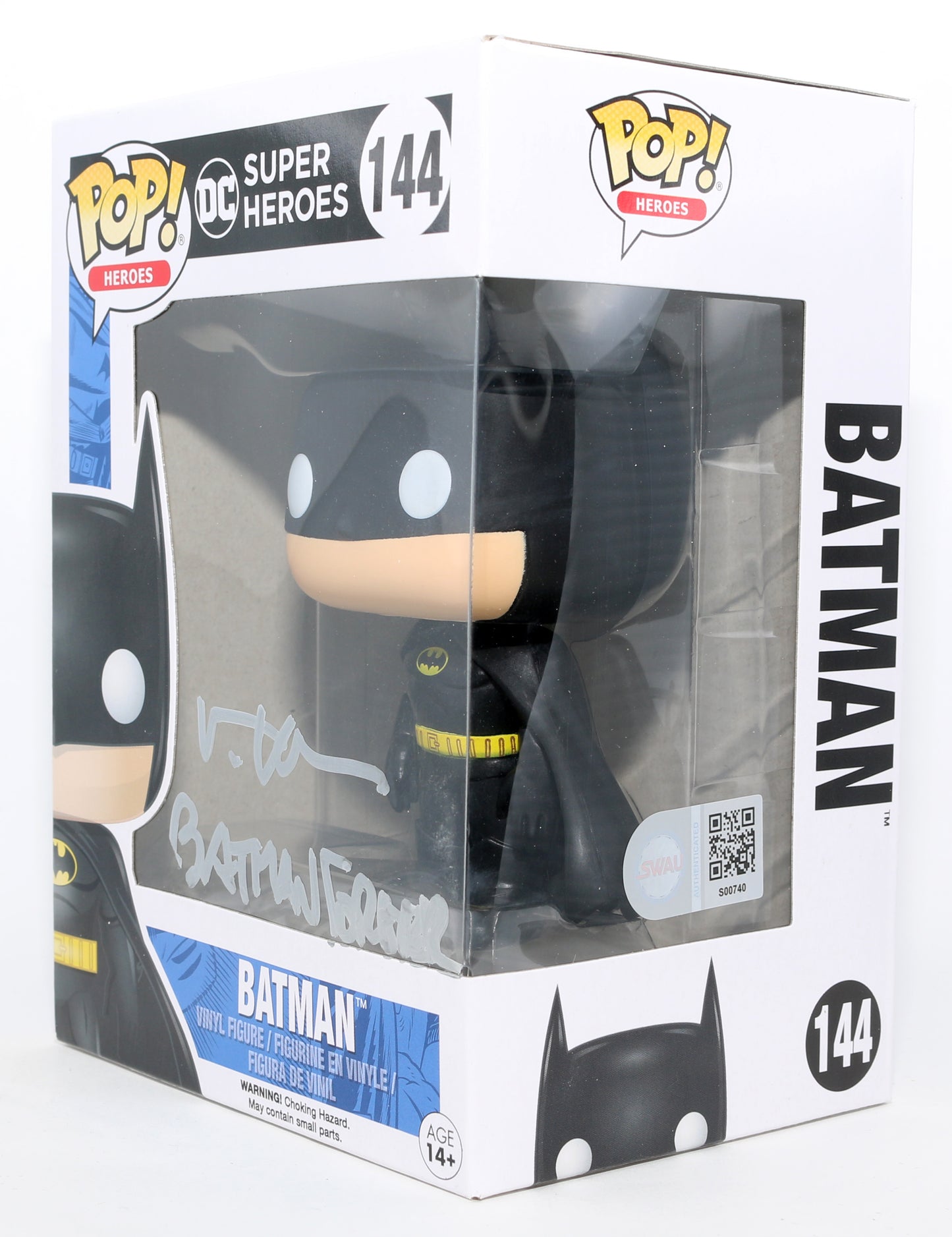 
                  
                    Val Kilmer as Batman in Batman Forever (SWAU) Signed Funko POP! #144 with Character Name & Movie Title
                  
                