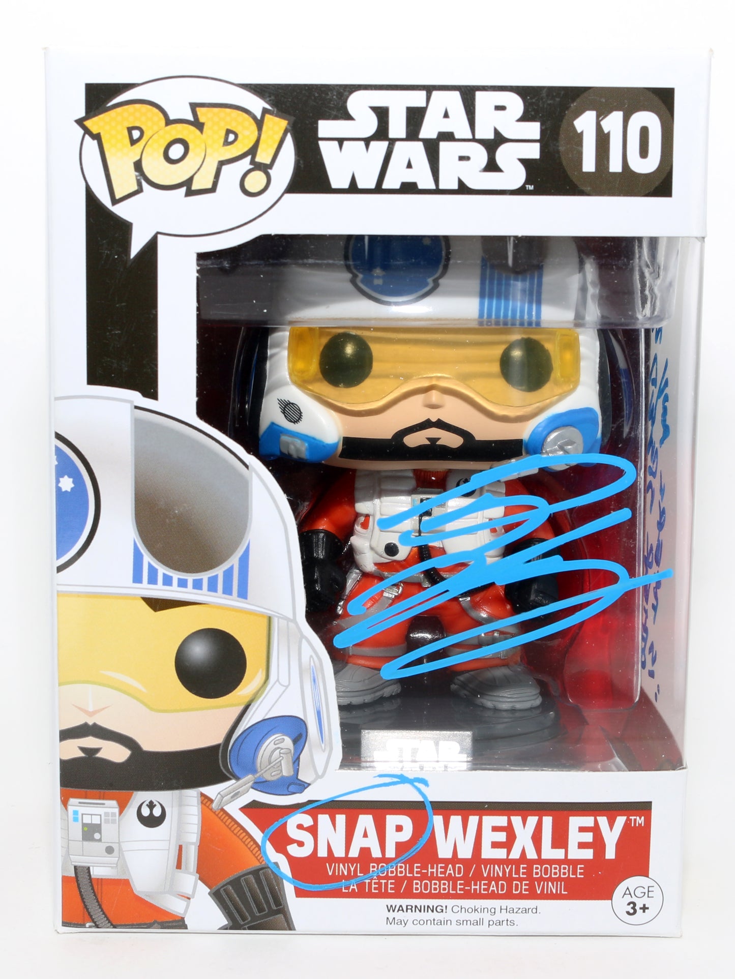 
                  
                    Greg Grunberg as Snap Wexley in Star Wars: The Force Awakens Signed Funko POP! #110 with Quote
                  
                