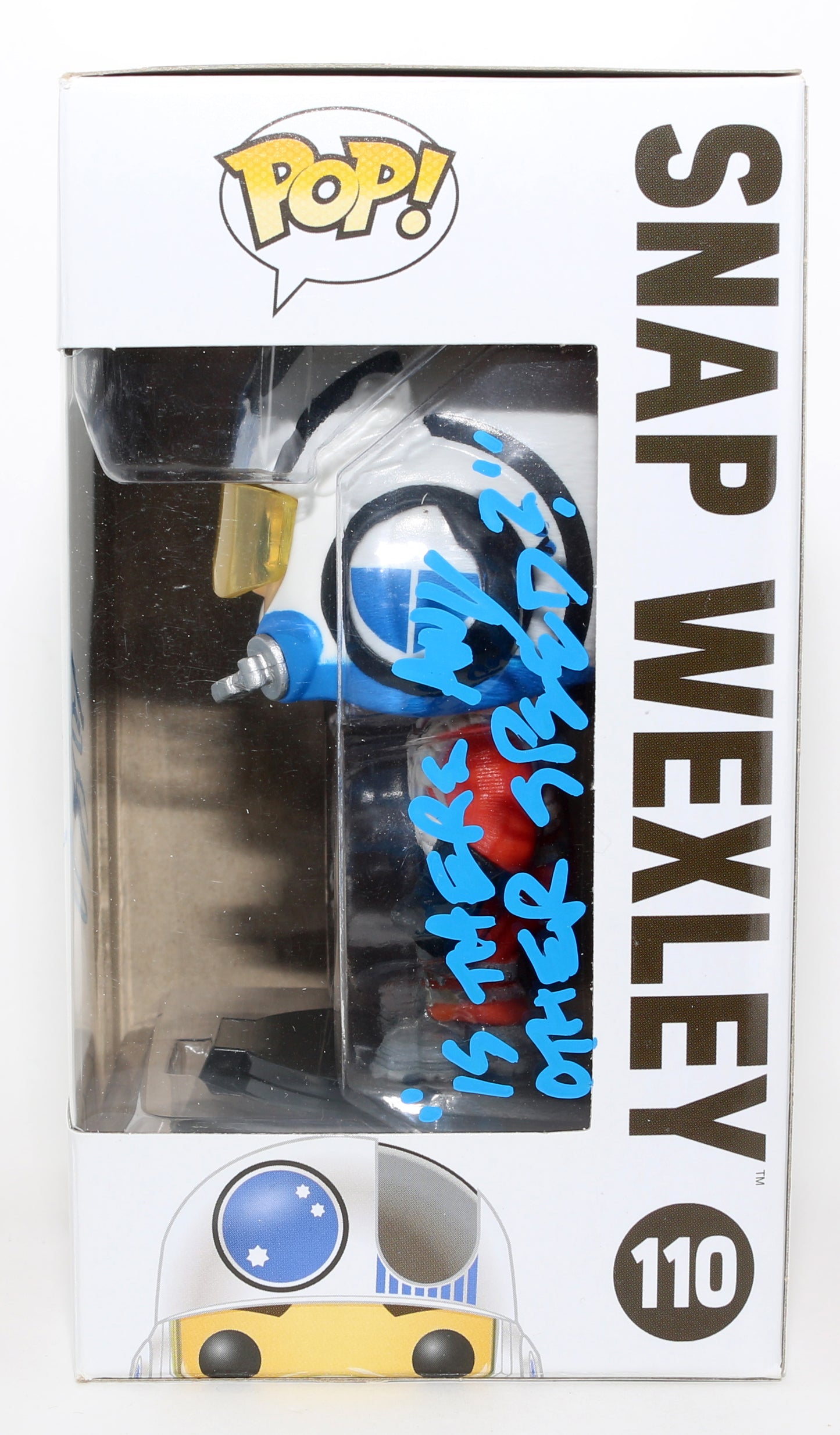 
                  
                    Greg Grunberg as Snap Wexley in Star Wars: The Force Awakens Signed Funko POP! #110 with Quote
                  
                