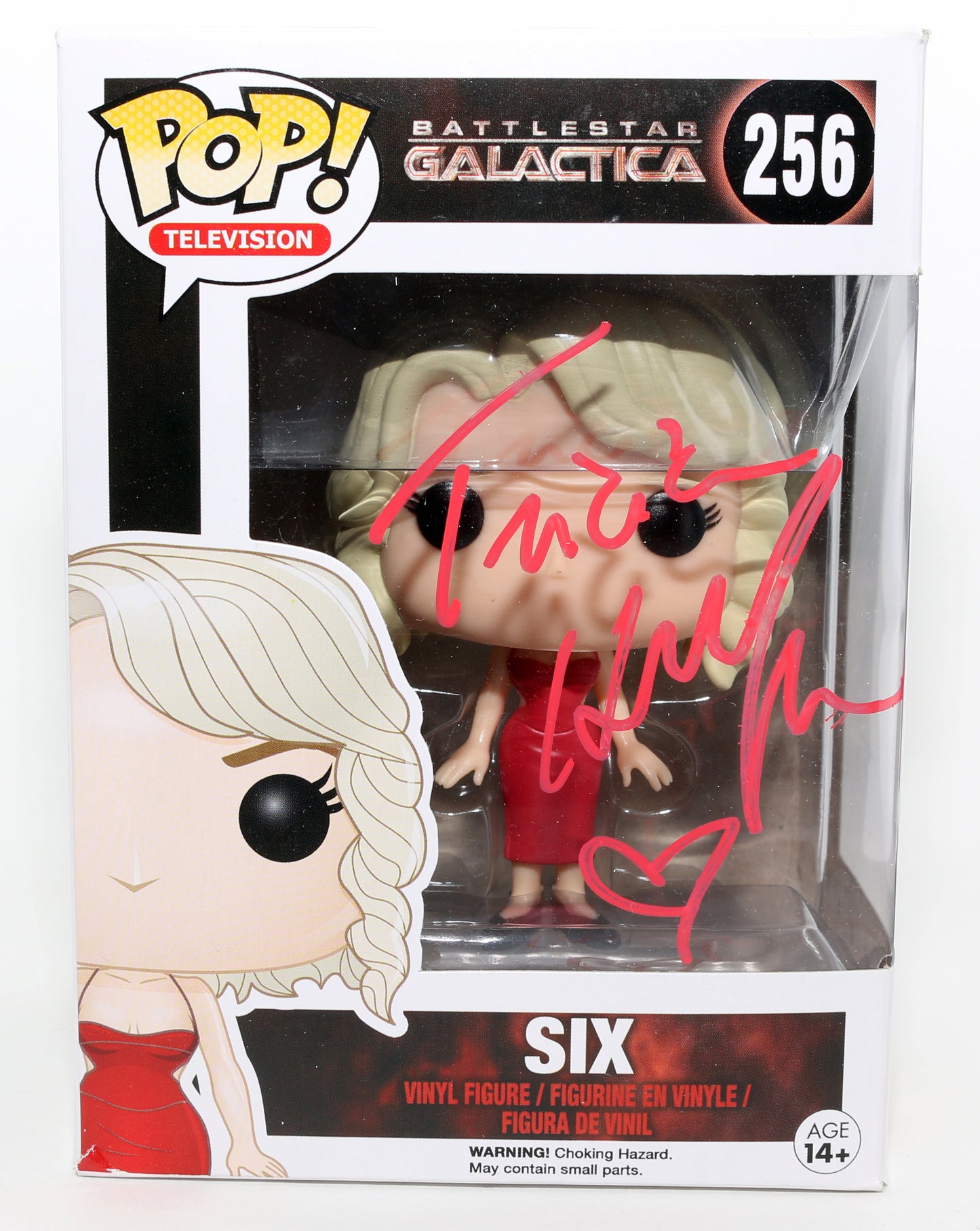 
                  
                    Tricia Helfer as Six in Battlestar Galactica Signed Funko POP! #256
                  
                