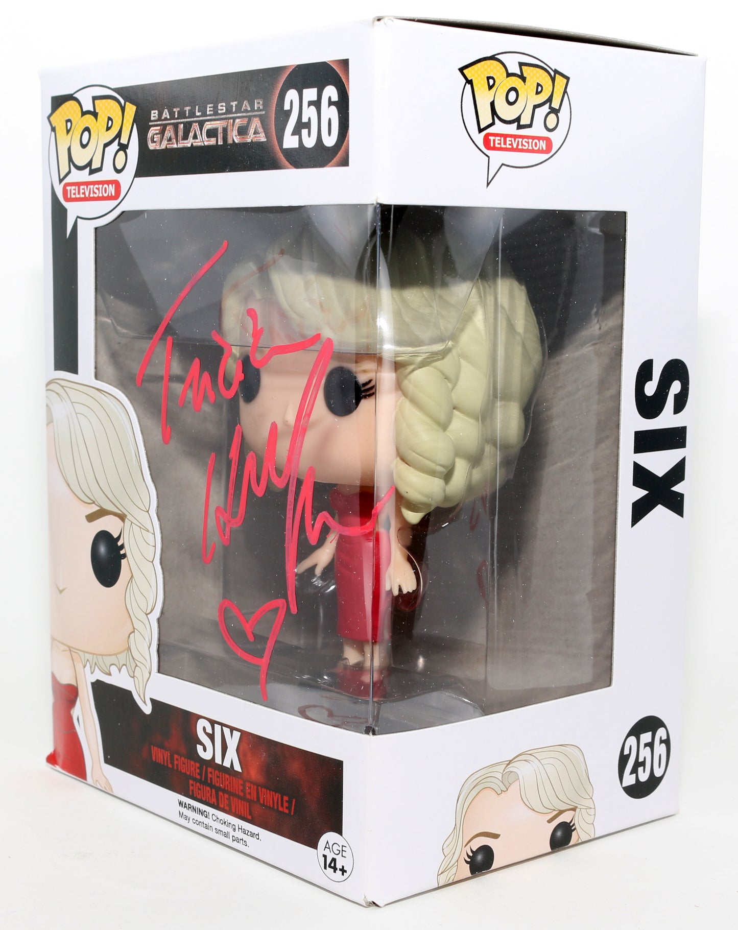 
                  
                    Tricia Helfer as Six in Battlestar Galactica Signed Funko POP! #256
                  
                