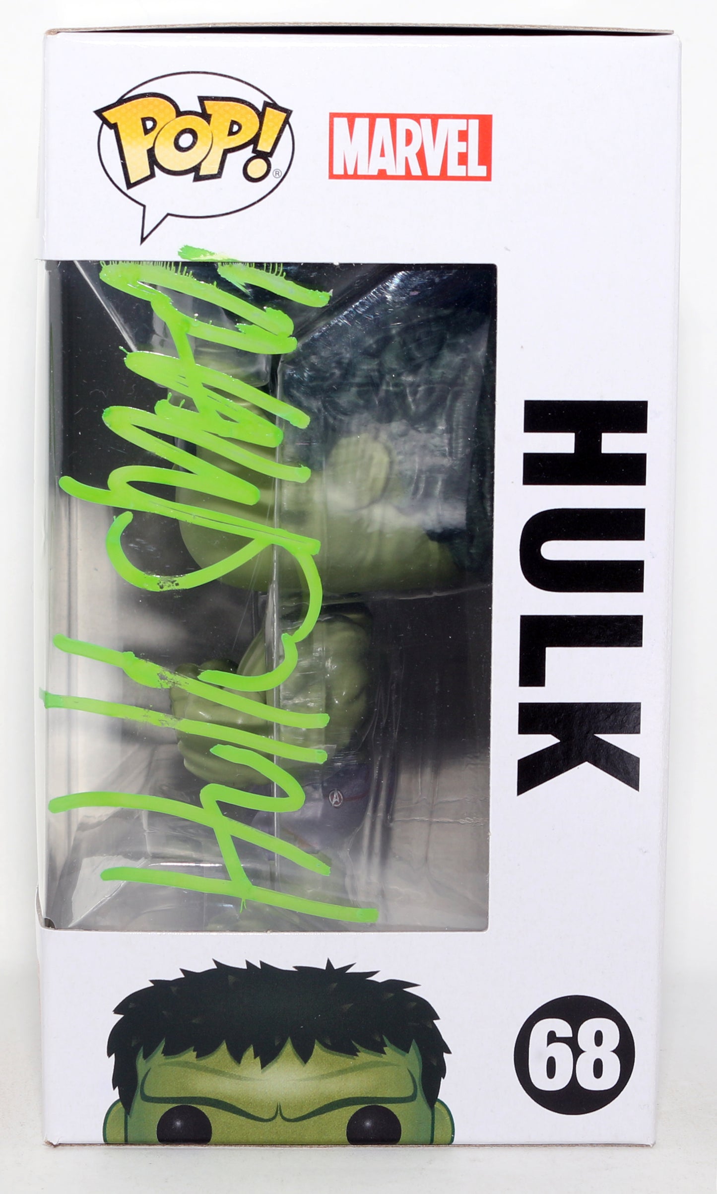 
                  
                    Mark Ruffalo as Hulk in Avengers: Age of Ultron (SWAU) Signed Funko POP! #68 with Quote
                  
                