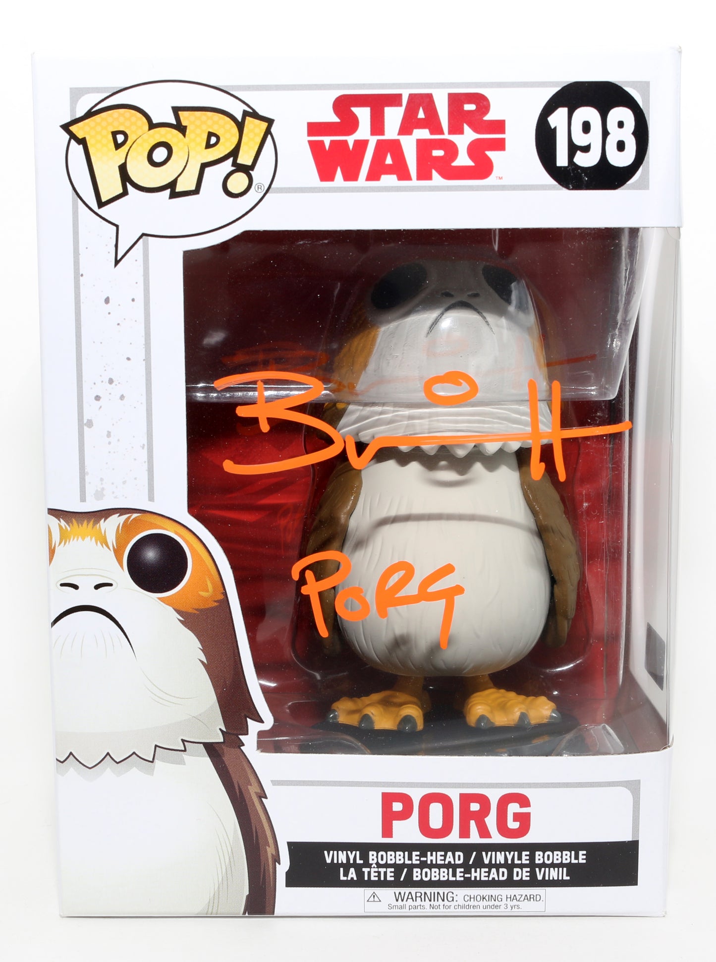 
                  
                    Brian Herring as Porg in Star Wars: The Last Jedi (Celebrity Authentics) Signed Funko POP! #198 with Character Name
                  
                