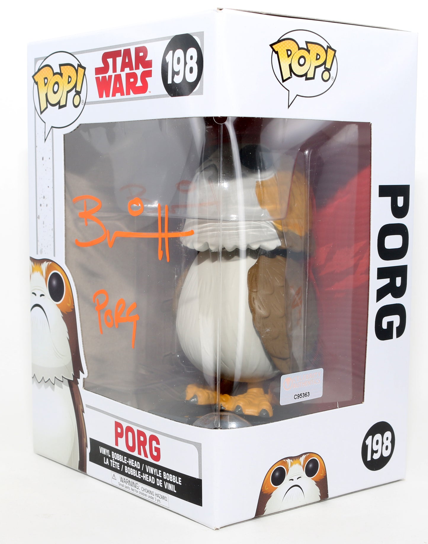 
                  
                    Brian Herring as Porg in Star Wars: The Last Jedi (Celebrity Authentics) Signed Funko POP! #198 with Character Name
                  
                