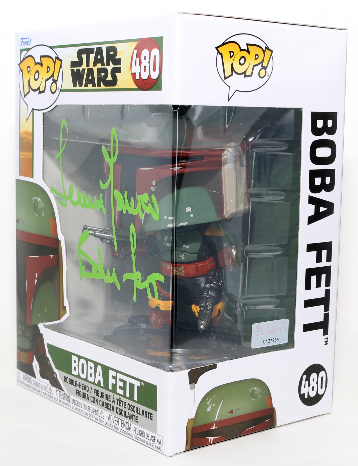 
                  
                    Temuera Morrison as Boba Fett in Star Wars: The Book of Boba Fett (Celebrity Authentics) Signed Funko POP! #480 with Character Name
                  
                