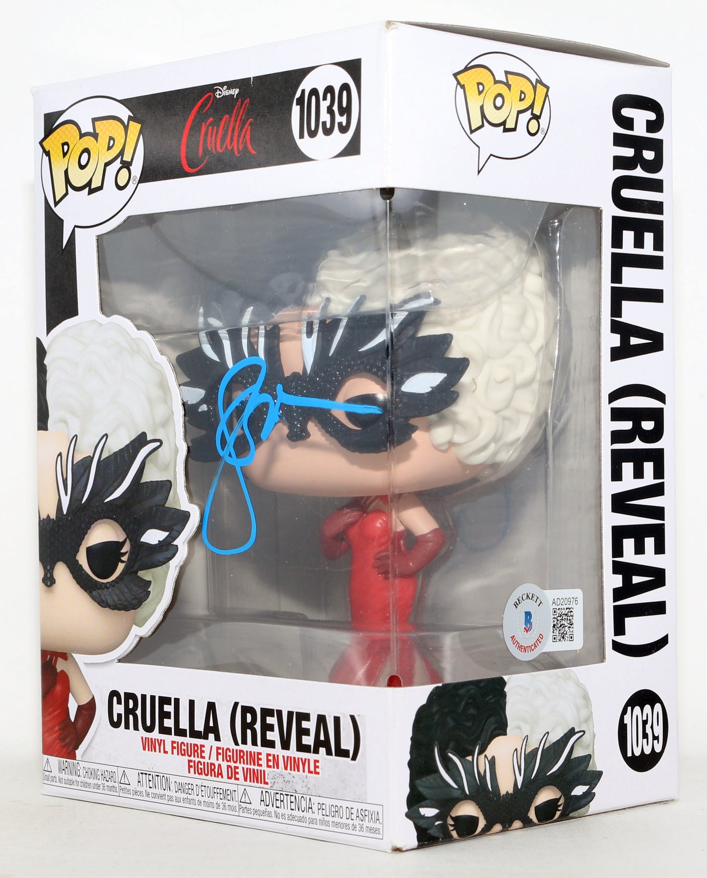 
                  
                    Emma Stone as Cruella de Vil in Cruella (Beckett) Signed Funko POP! #1039
                  
                
