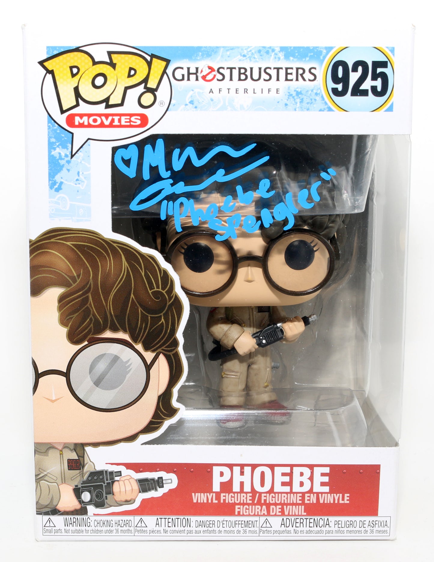 
                  
                    Mckenna Grace as Phoebe in Ghostbusters: Afterlife Signed Funko POP! #925 with Character Name
                  
                