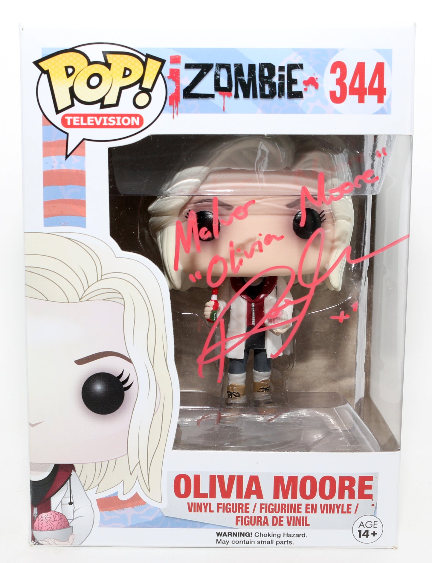 
                  
                    Rose McIver as Olivia Moore in iZombie Signed Funko POP! #344 with Character Name
                  
                