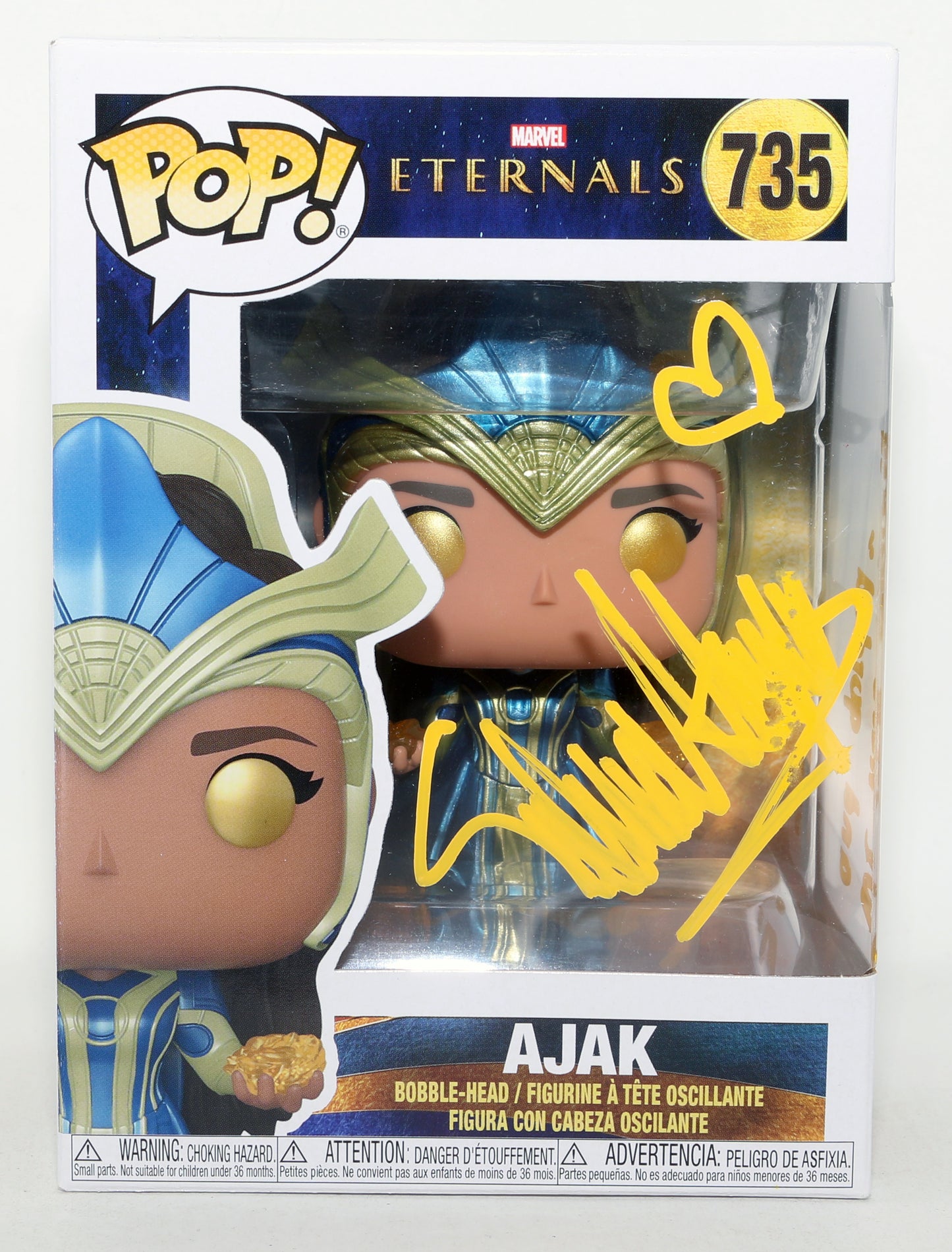 
                  
                    Salma Hayek as Ajak in Eternals Signed Funko POP! #735 with Quote
                  
                